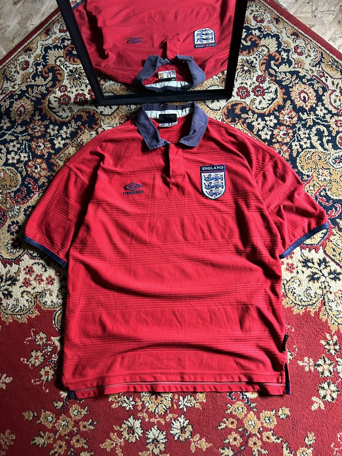 Umbro × Vintage England Away Shirt 1999-01 Size US L / EU 52-54 / 3 - 1 Thumbnail