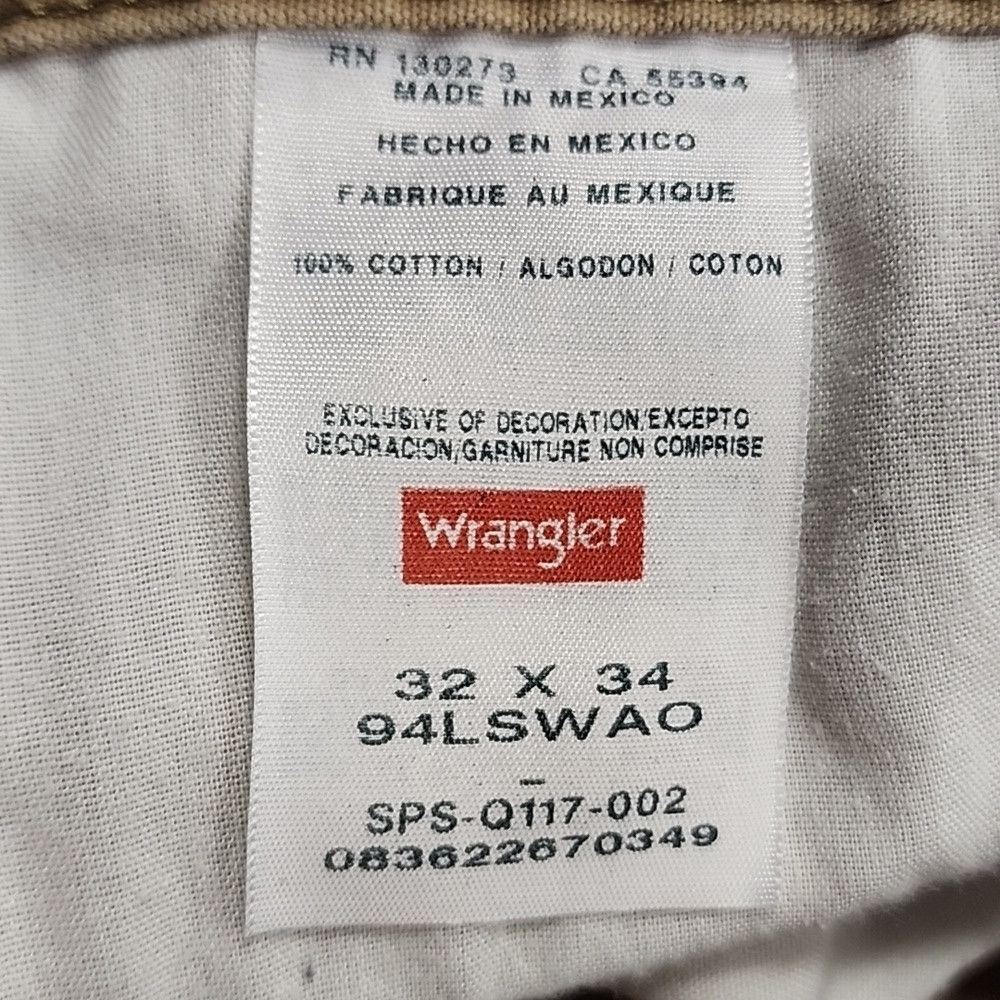 Wrangler Wrangler Classic Kahki Tan Straight Leg Painter Pants Size US 32 / EU 48 - 2 Thumbnail