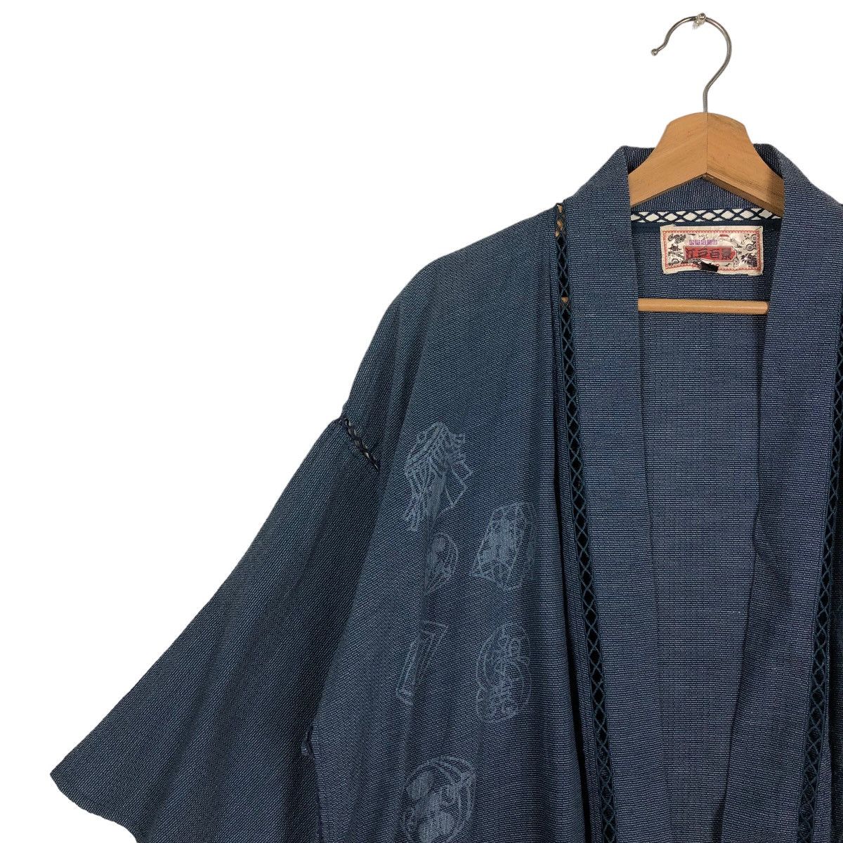 45rpm 🔥Vintage Traditional Japanese Kimono Japan Sisoko Blue Blue Size US L / EU 52-54 / 3 - 7 Thumbnail