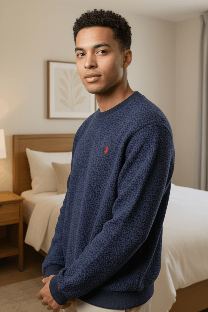 Japanese Brand Japan POLO Plain Night Wear Jumper Sweatshirt Size US M / EU 48-50 / 2 - 2 Thumbnail