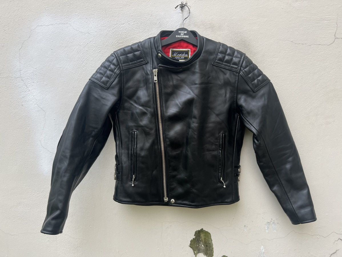 Japanese Brand KADOYA Made in Japan Asymmetrical Black Leather Biker Jacket Size US S / EU 44-46 / 1 - 6 Thumbnail