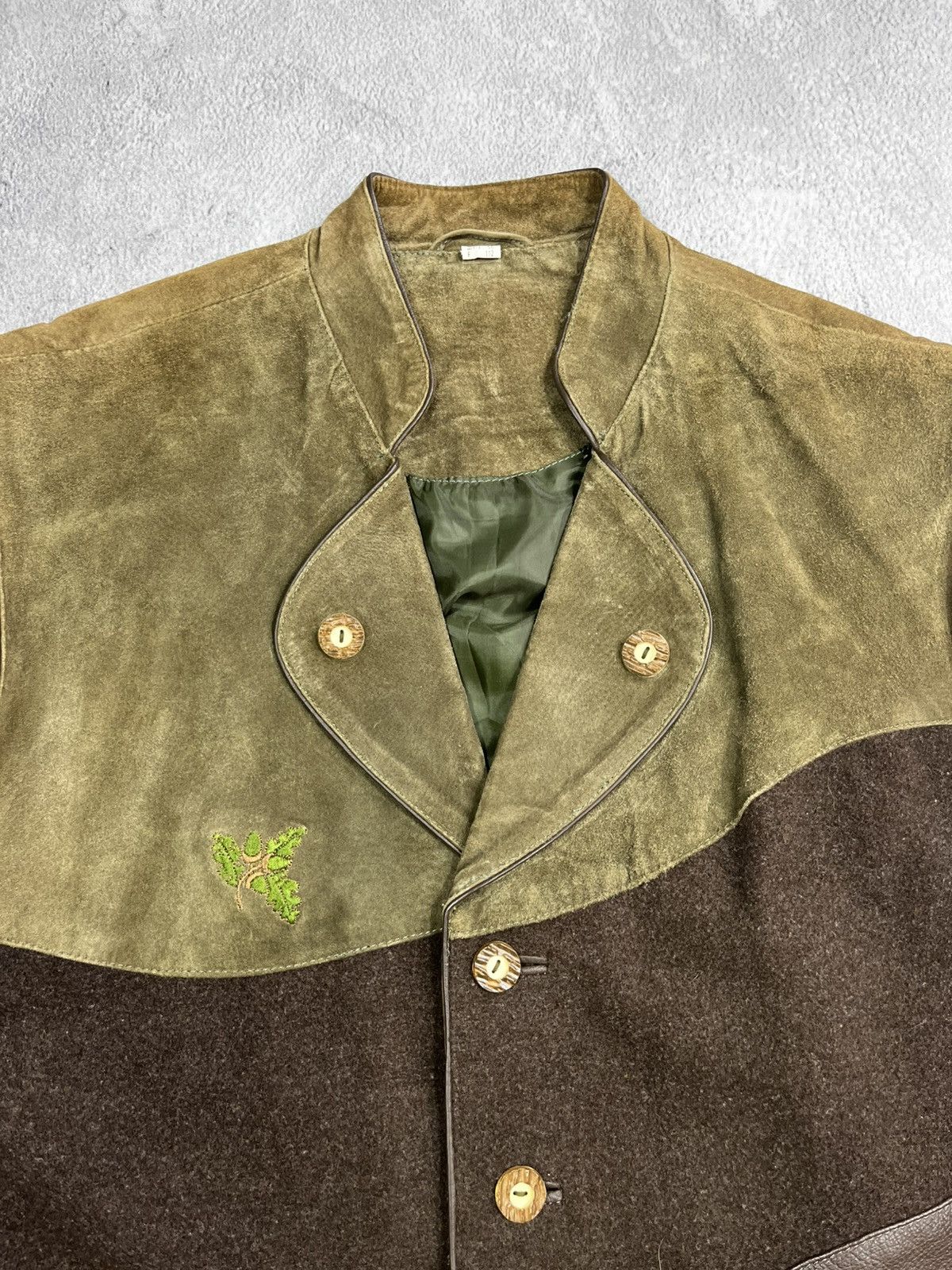 Japanese Brand × Leather × Vintage Vintage 90s leather/wool vest retro style streetwear Size US XL / EU 56 / 4 - 4 Thumbnail
