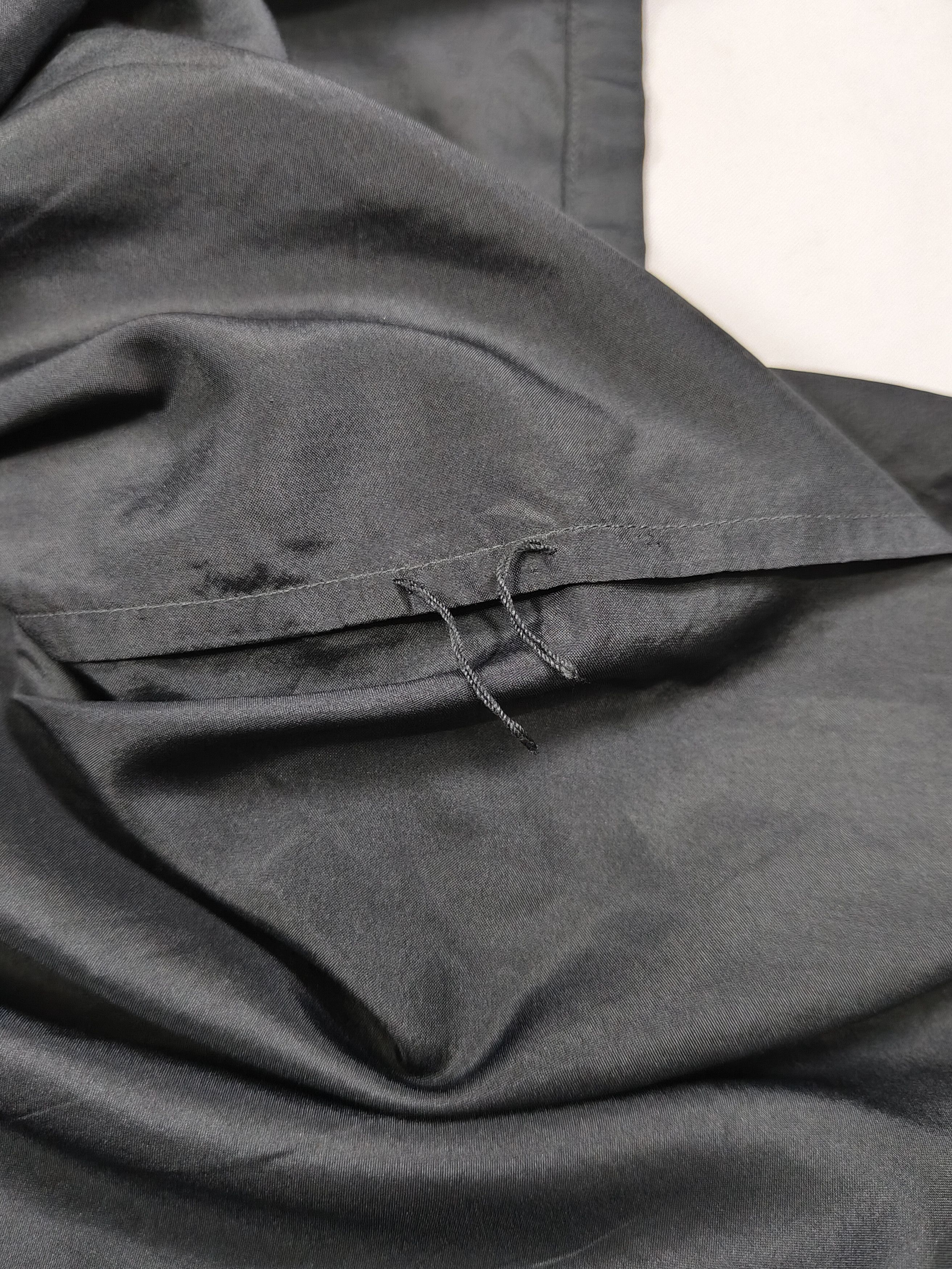 Issey Miyake 90s Issey Miyake🇯🇵 Sculptural Collar Oversized Satin Shirt Size L / US 10 / IT 46 - 14 Thumbnail