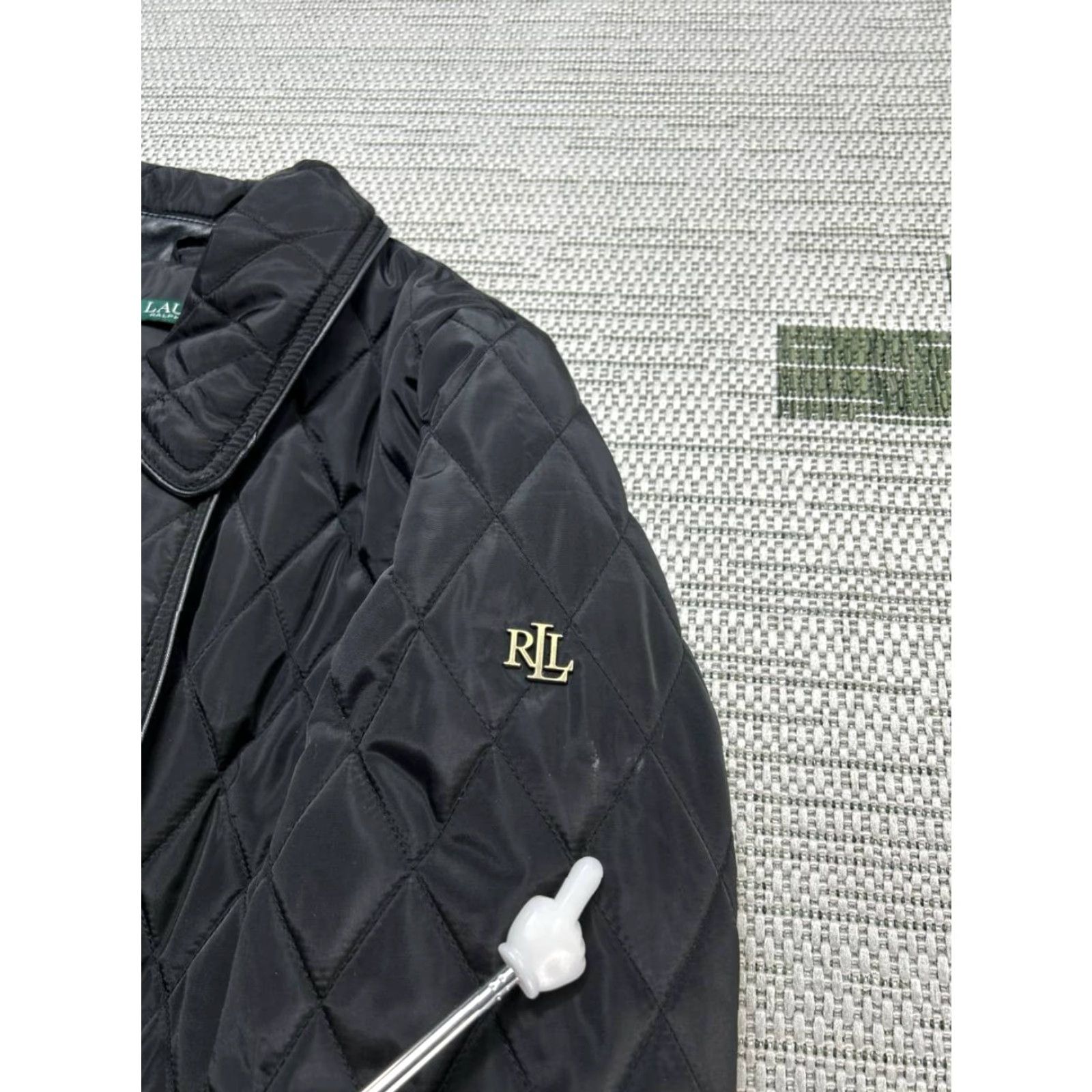 Ralph Lauren Lauren Ralph Lauren Peacoat Womens Small Black Quilted Diamond Double Breasted Coat S Black Womens Pea Coat Size S / US 4 / IT 40 - 6 Thumbnail
