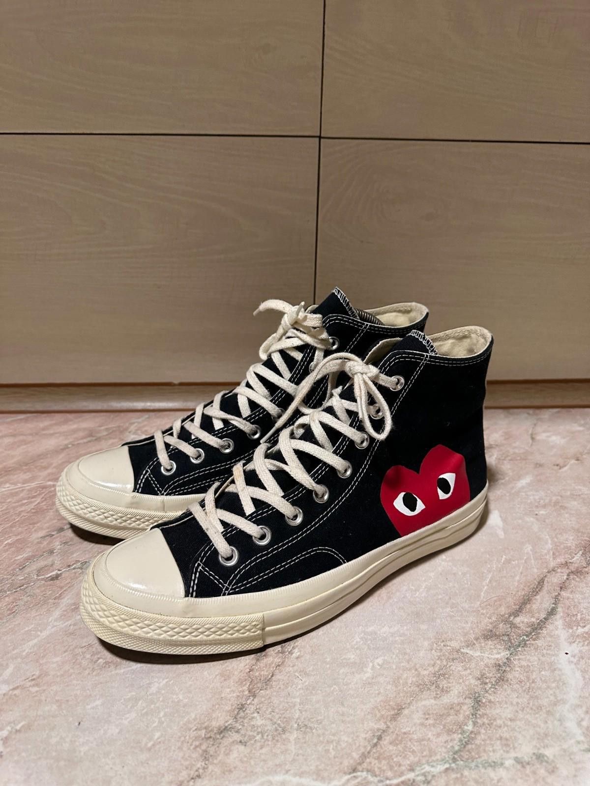 Converse Comme des Garçons PLAY x Converse Chuck 70 High-Top Sneaker Size US 9 / EU 42 - 3 Thumbnail
