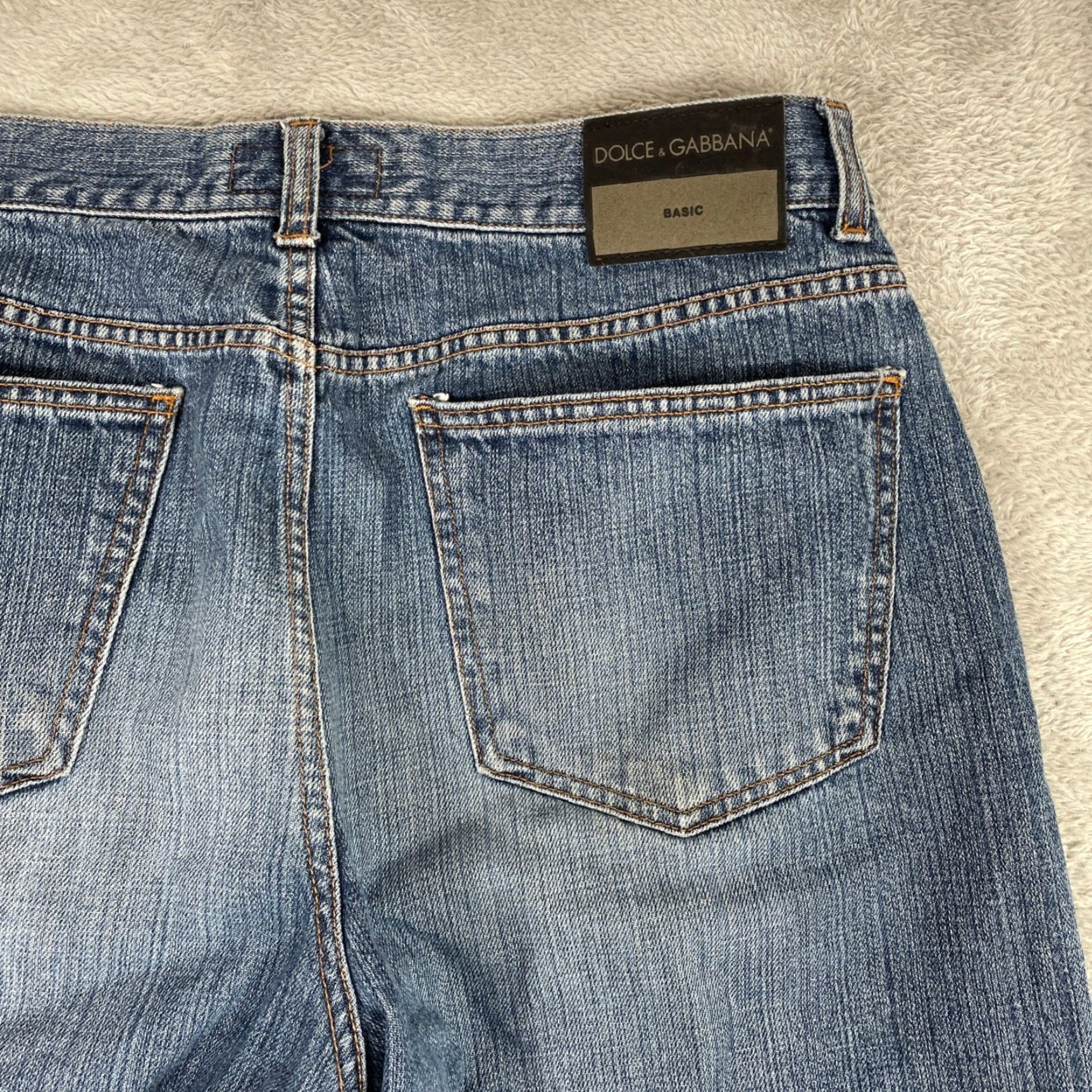 Dolce & Gabbana VINTAGE Dolce & Gabbana Jeans Mens 32x30 Blue Straight Leg Denim Designer 90s Retro Hipster Size US 32 / EU 48 - 7 Thumbnail
