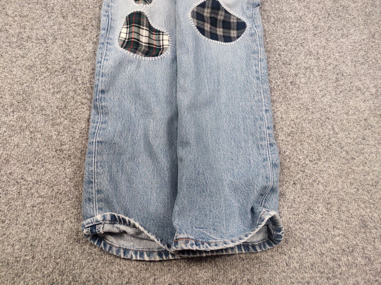 Levi's Rare Vintage 90's levis 501 x Sashiko Patchwork Denim Jeans Size US 36 / EU 52 - 6 Thumbnail