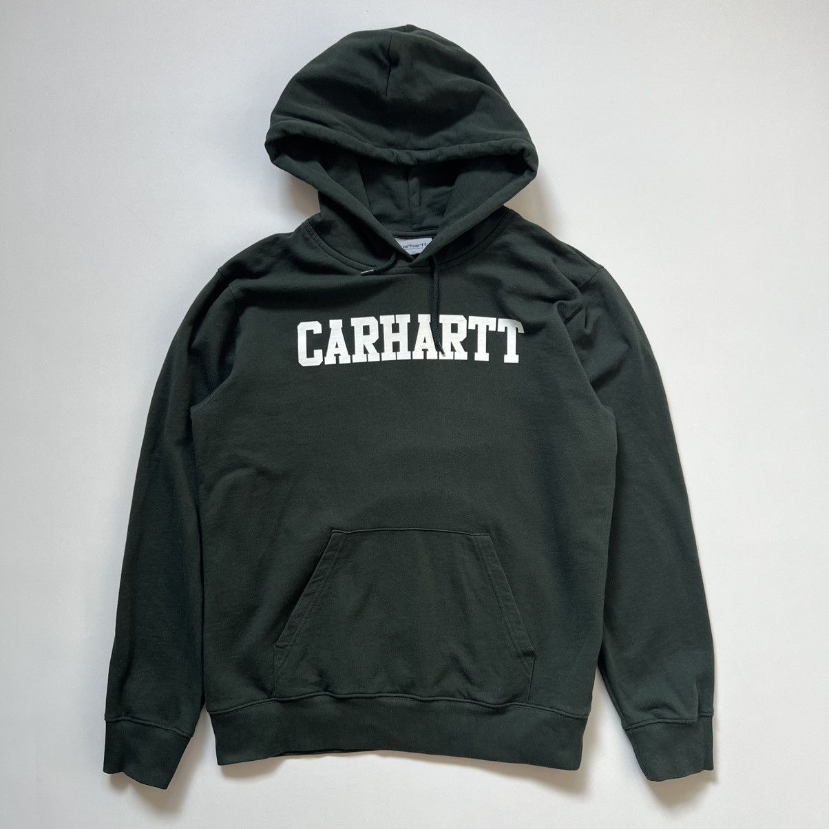 Carhartt Wip Carhartt WIP Hooded College Sweatshirt Green White Logo M Size US M / EU 48-50 / 2 - 1 Thumbnail