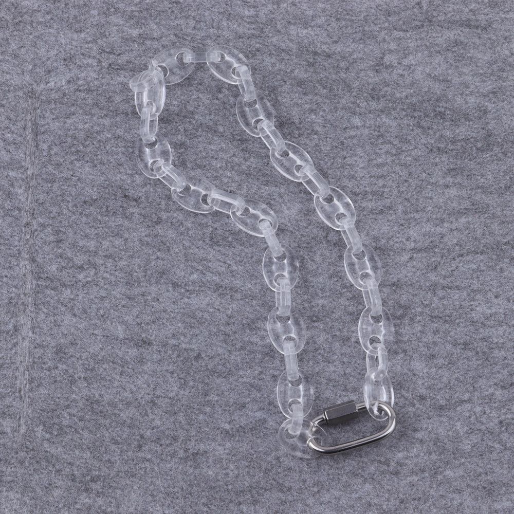 Jewelry New Transparent Acrylic Chain Necklace Size ONE SIZE - 1 Thumbnail