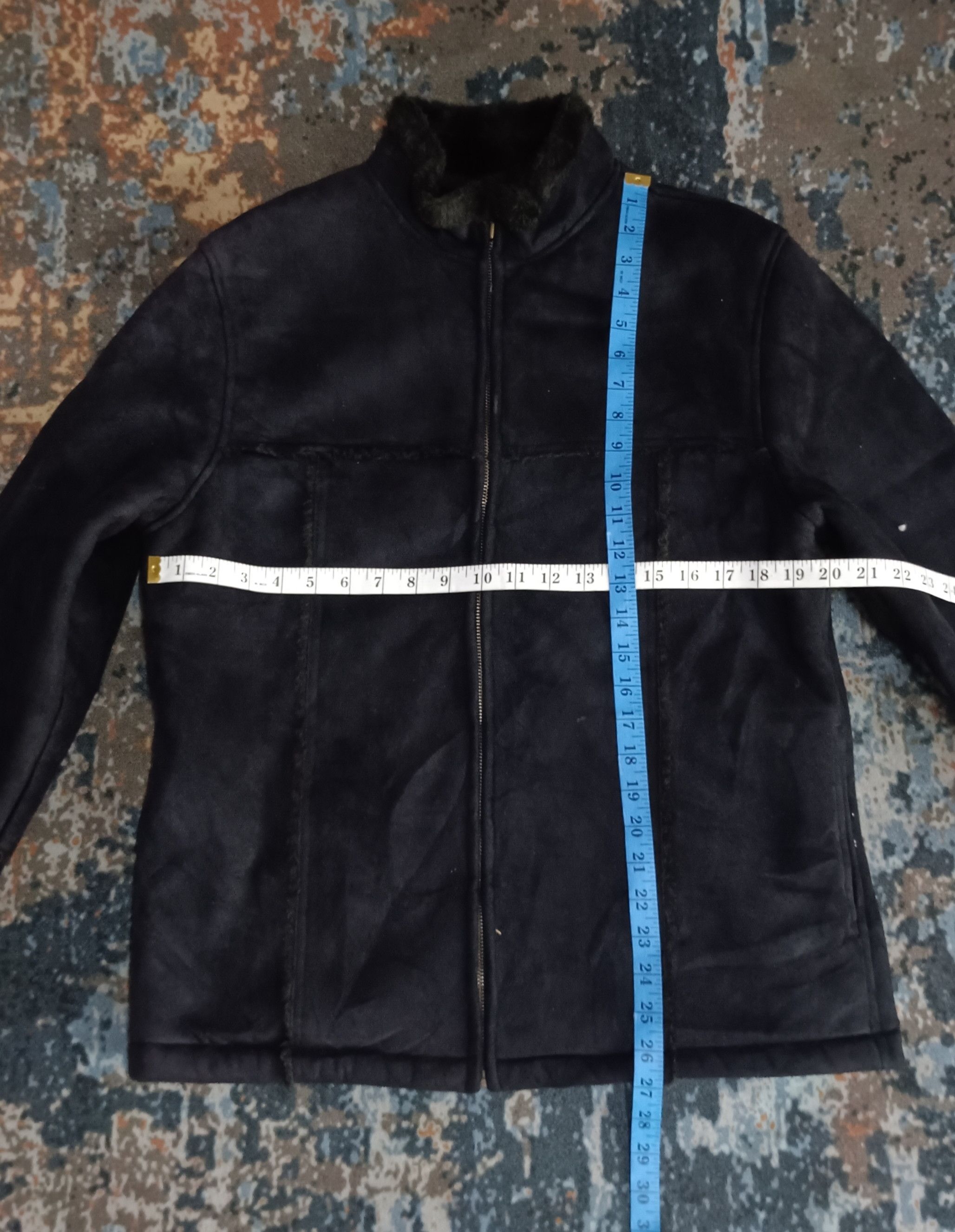 If Six Was Nine Vintage Vache Fur Arcylic Suede Black Jacket Size US M / EU 48-50 / 2 - 13 Thumbnail
