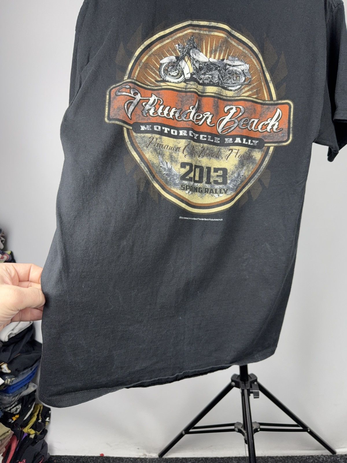 Harley Davidson 00s Biker Thunder Beach Motorcycle Moto Rally Tee 2013 Size US L / EU 52-54 / 3 - 12 Thumbnail