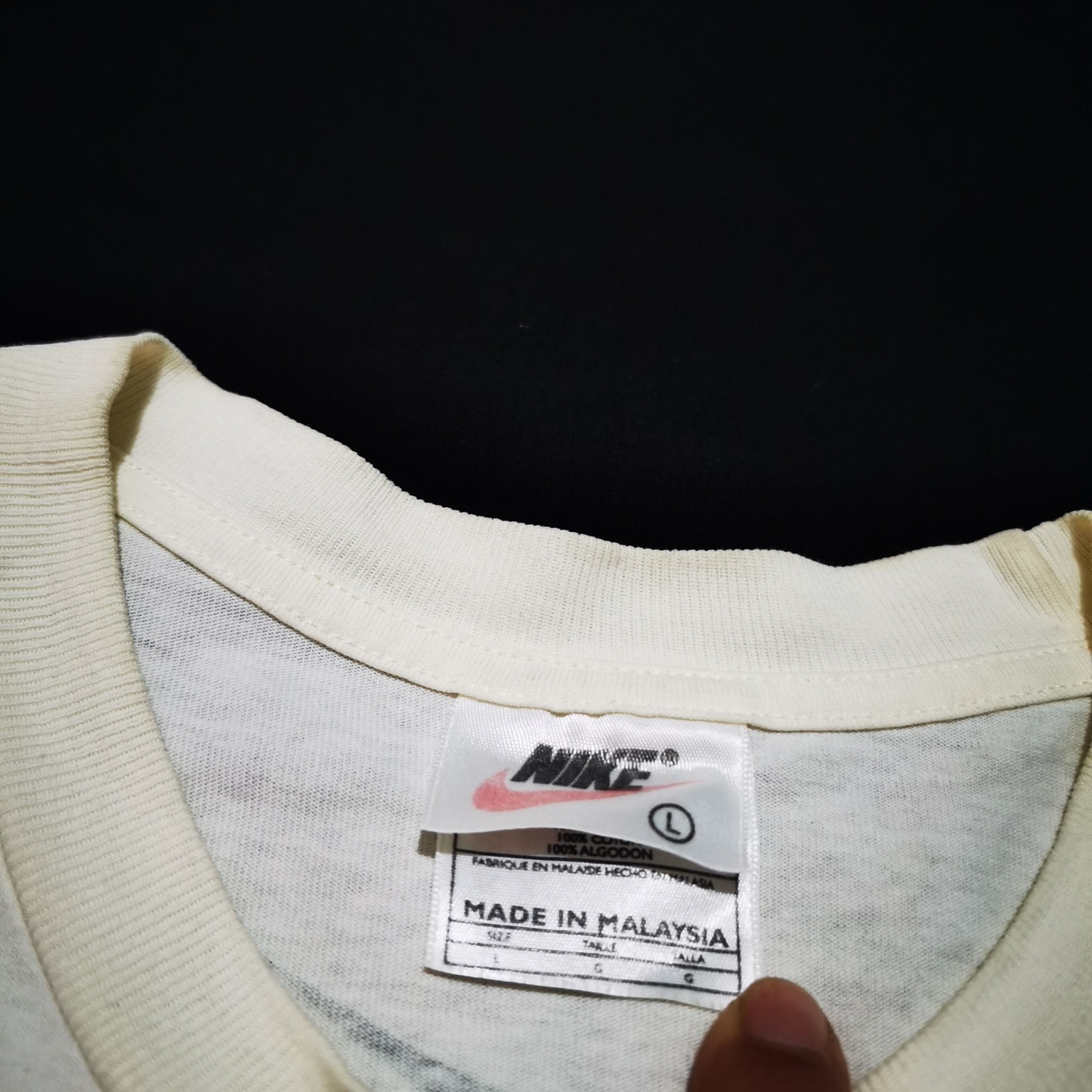 Nike Vintage 90s Nike court tennis shirt Size US L / EU 52-54 / 3 - 3 Thumbnail