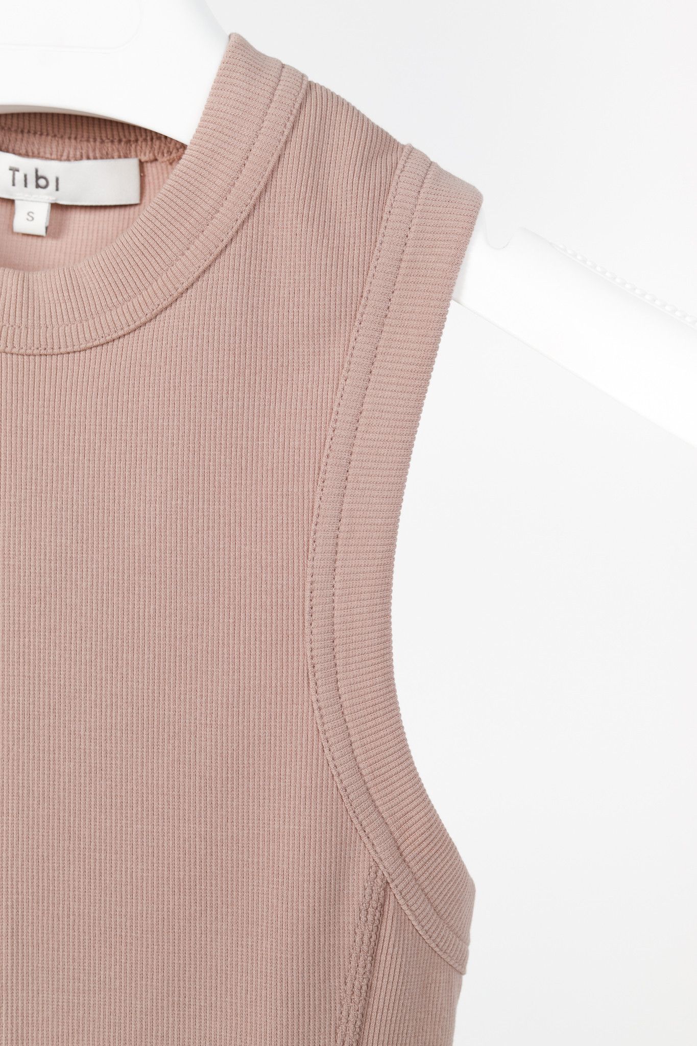 Tibi Tibi Toffee Ribbed T-Shirt Racerback Bodysuit Size S / US 4 / IT 40 - 5 Thumbnail