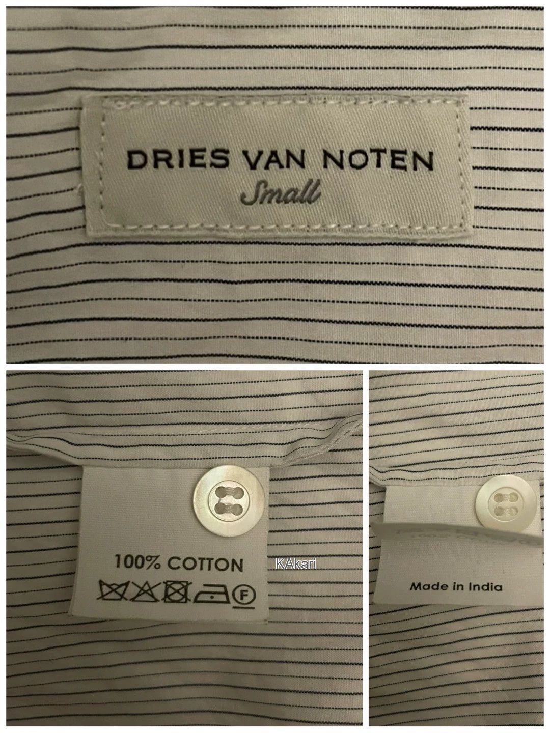 Dries Van Noten White Short Sleeve Shirt with Lip Patch Size US S / EU 44-46 / 1 - 9 Thumbnail