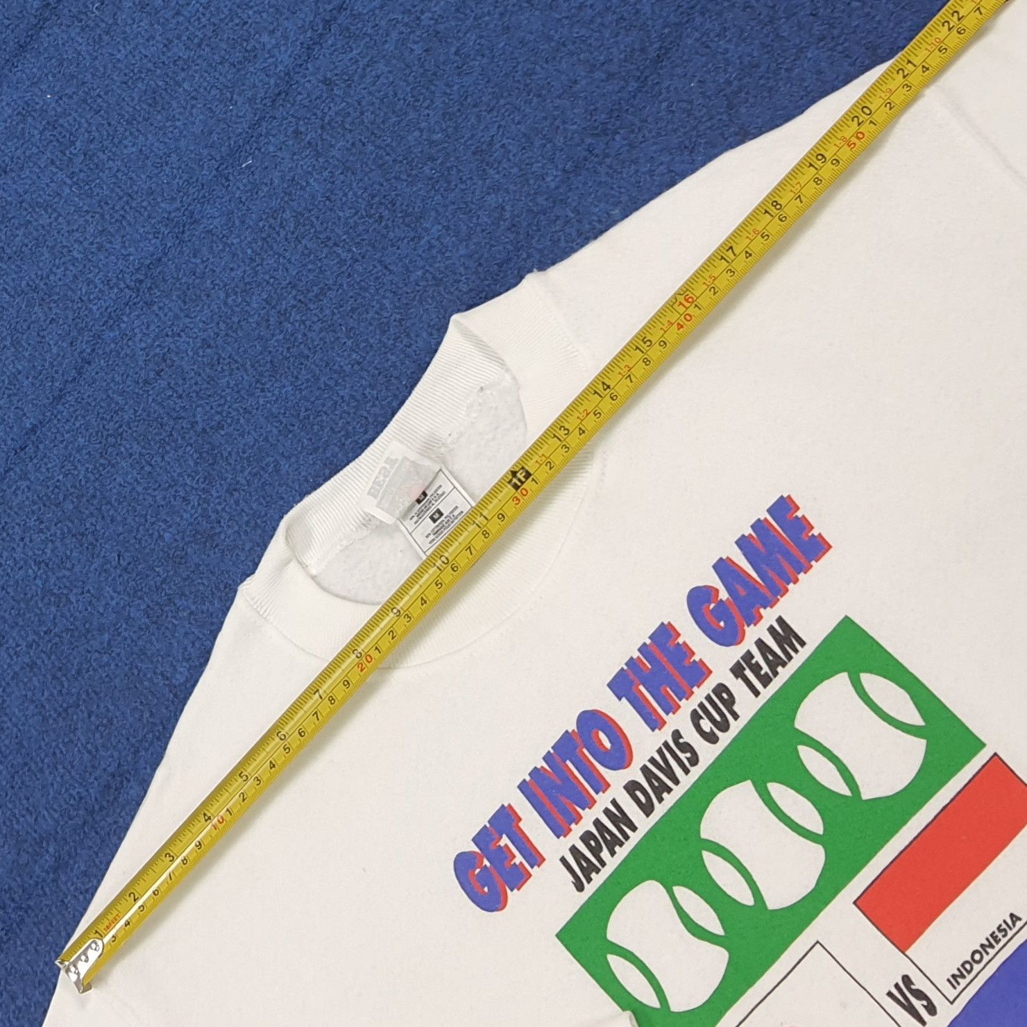 Fruit Of The Loom Vintage 1998 Davis Cup Sweatshirt Sapporo Tennis C287N32 Size US M / EU 48-50 / 2 - 8 Thumbnail
