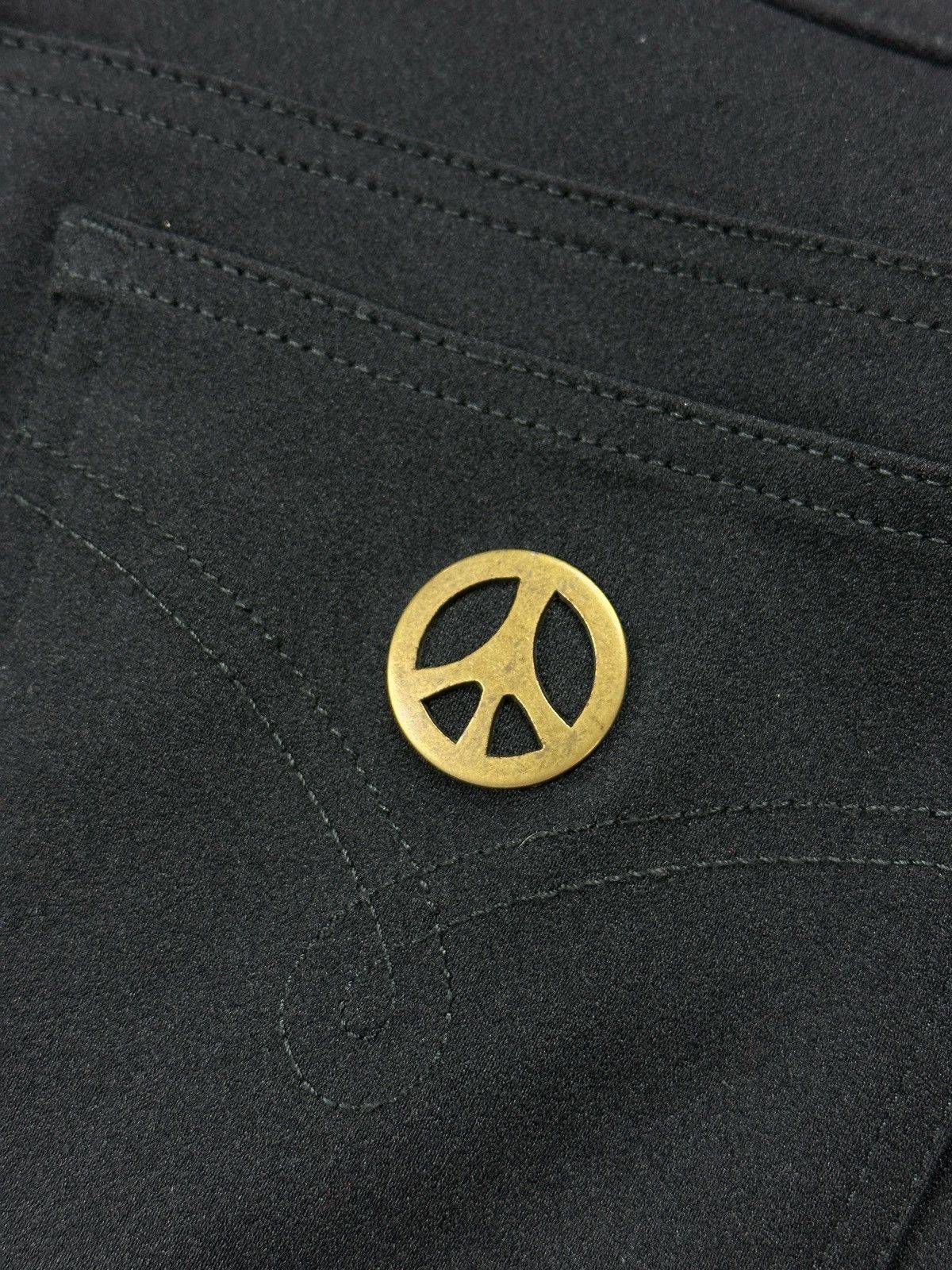Moschino Vintage 90’s Moschino Jeans Black Pants Trousers Size 30" / US 8 / IT 44 - 4 Thumbnail
