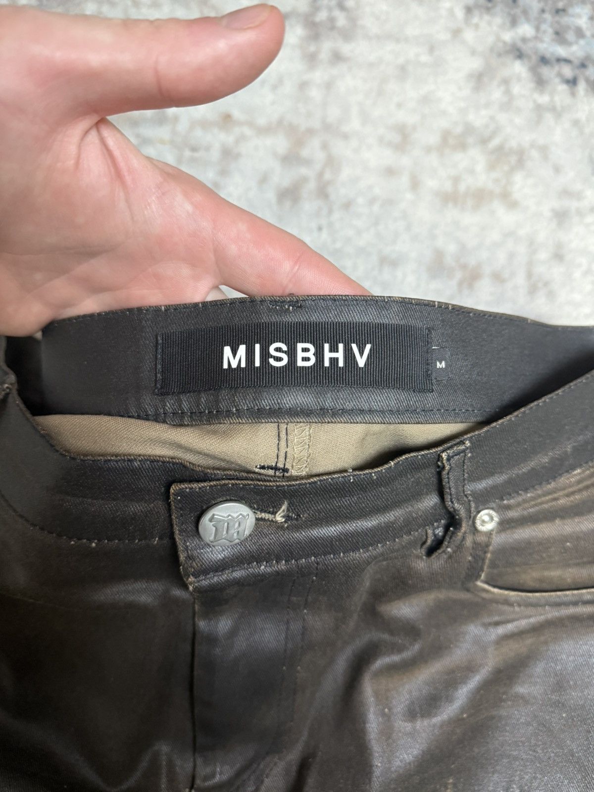 Misbhv Misbhv Black Ruched Bootcut Pants Size US 33 - 7 Thumbnail