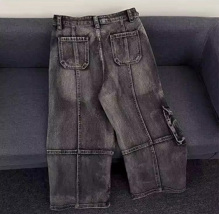Japanese Brand × Jean Multi-pocket Bottom Belt Baggy Jean Size US 32 / EU 48 - 4 Thumbnail