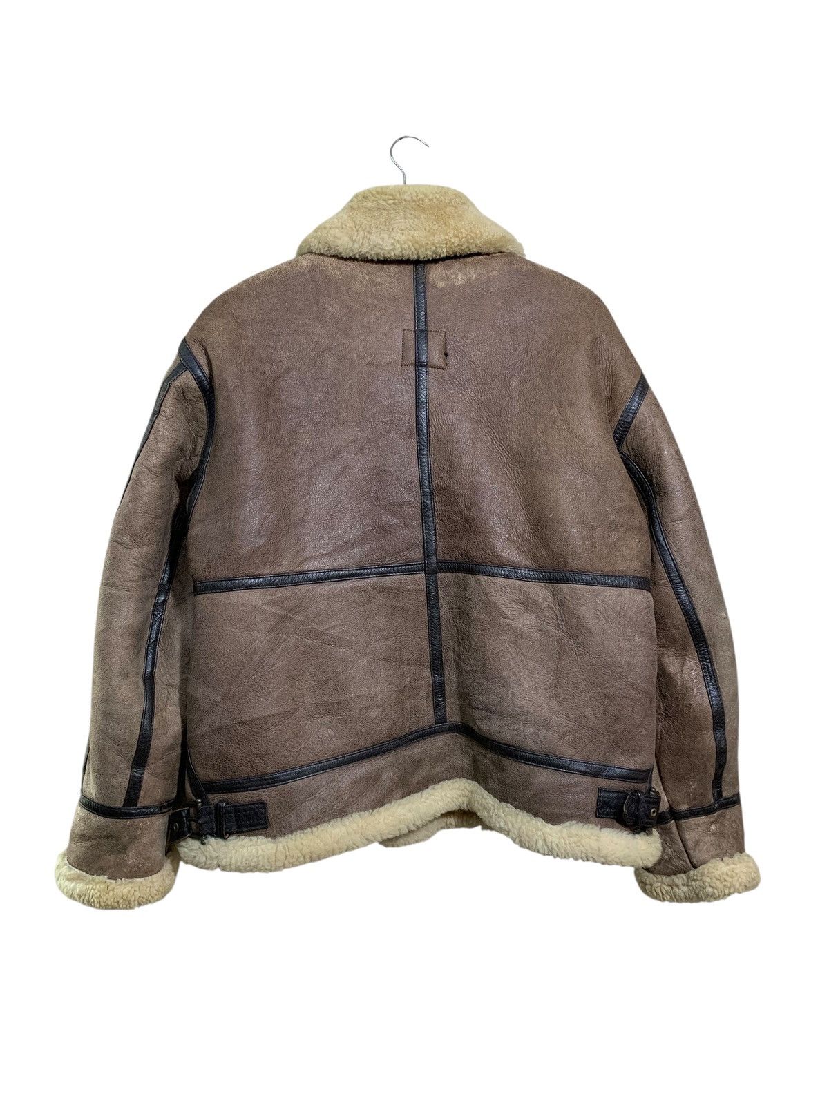 Cockpit USA 🔥VTG TYPE B-3 SHEEPSKIN LEATHER JACKET Size US L / EU 52-54 / 3 - 6 Thumbnail