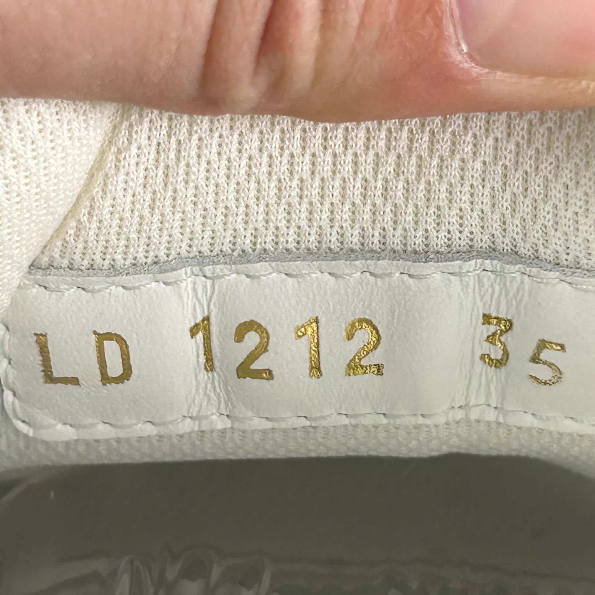 Louis Vuitton LV blue Monogram women's 35 sneakers Size US 4.5 / IT 34.5 - 7 Thumbnail