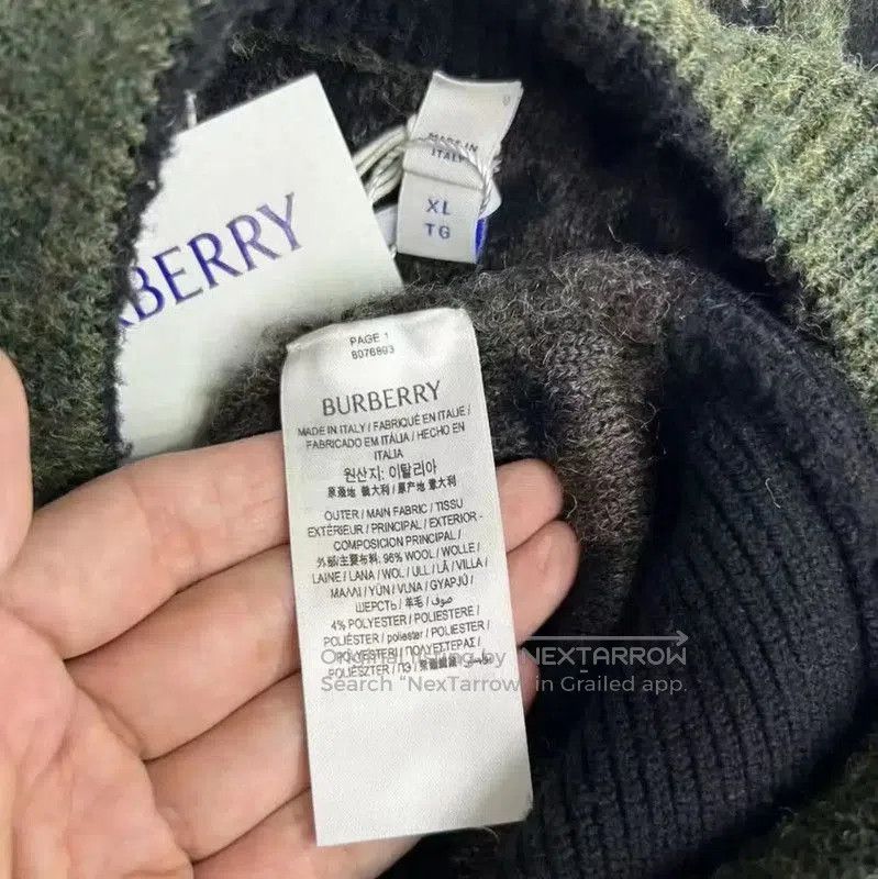 Burberry Burberry Multicolor Wool Knit Sweater for Men. Size US XL / EU 56 / 4 - 4 Thumbnail