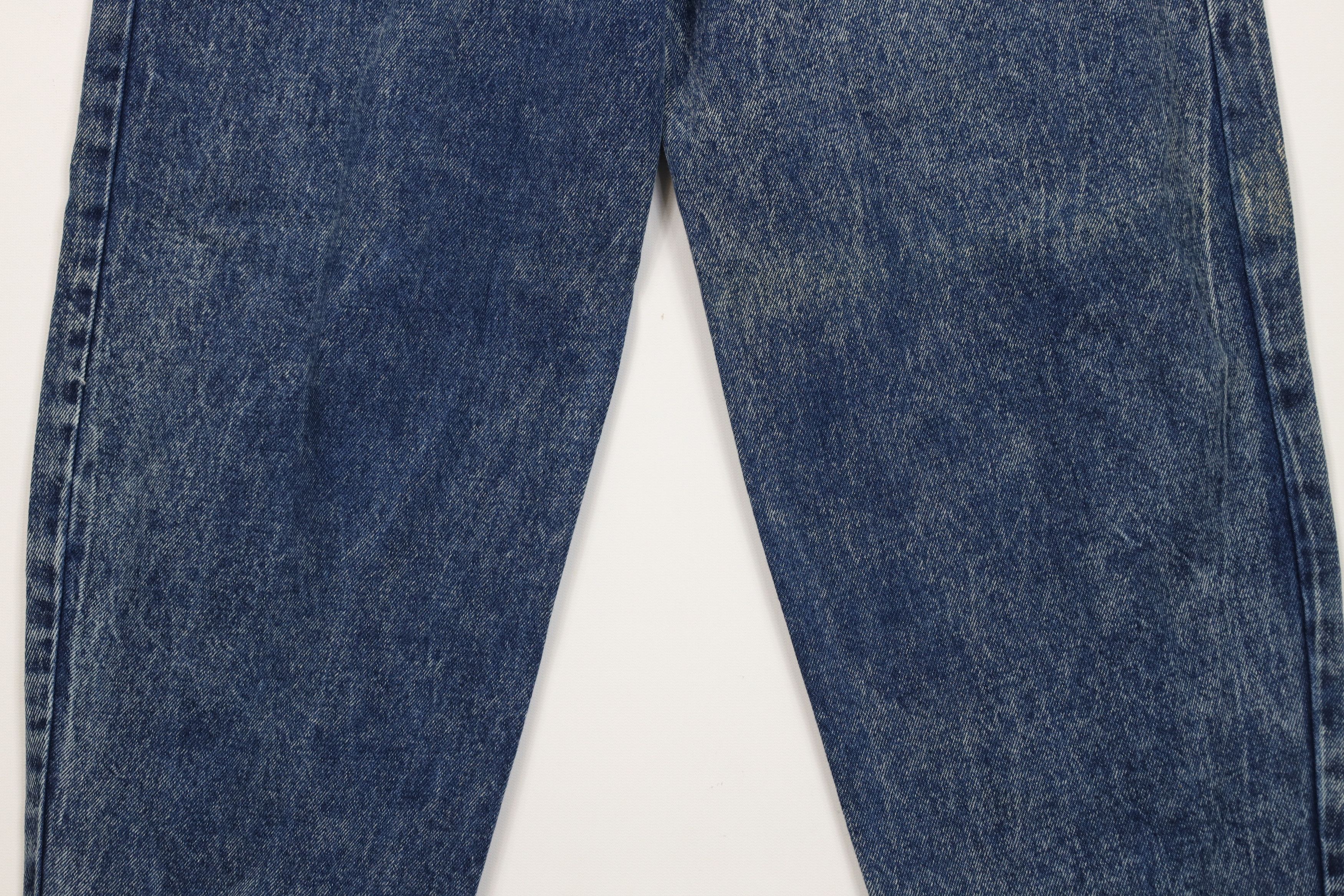 Vintage Vintage 90s Streetwear Flip Cuff Acid Wash Tapered Leg Jeans Size 32" / US 10 / IT 46 - 12 Thumbnail