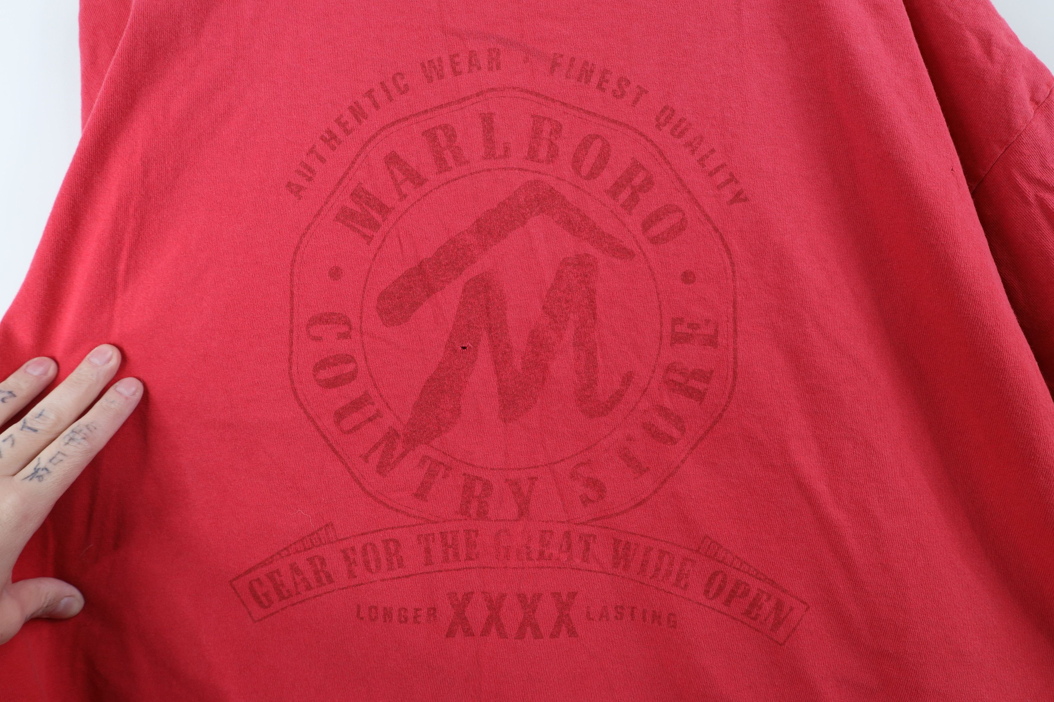 Marlboro Vintage 90s Marlboro Spell Country Store Pocket T-Shirt USA Size US L / EU 52-54 / 3 - 11 Thumbnail