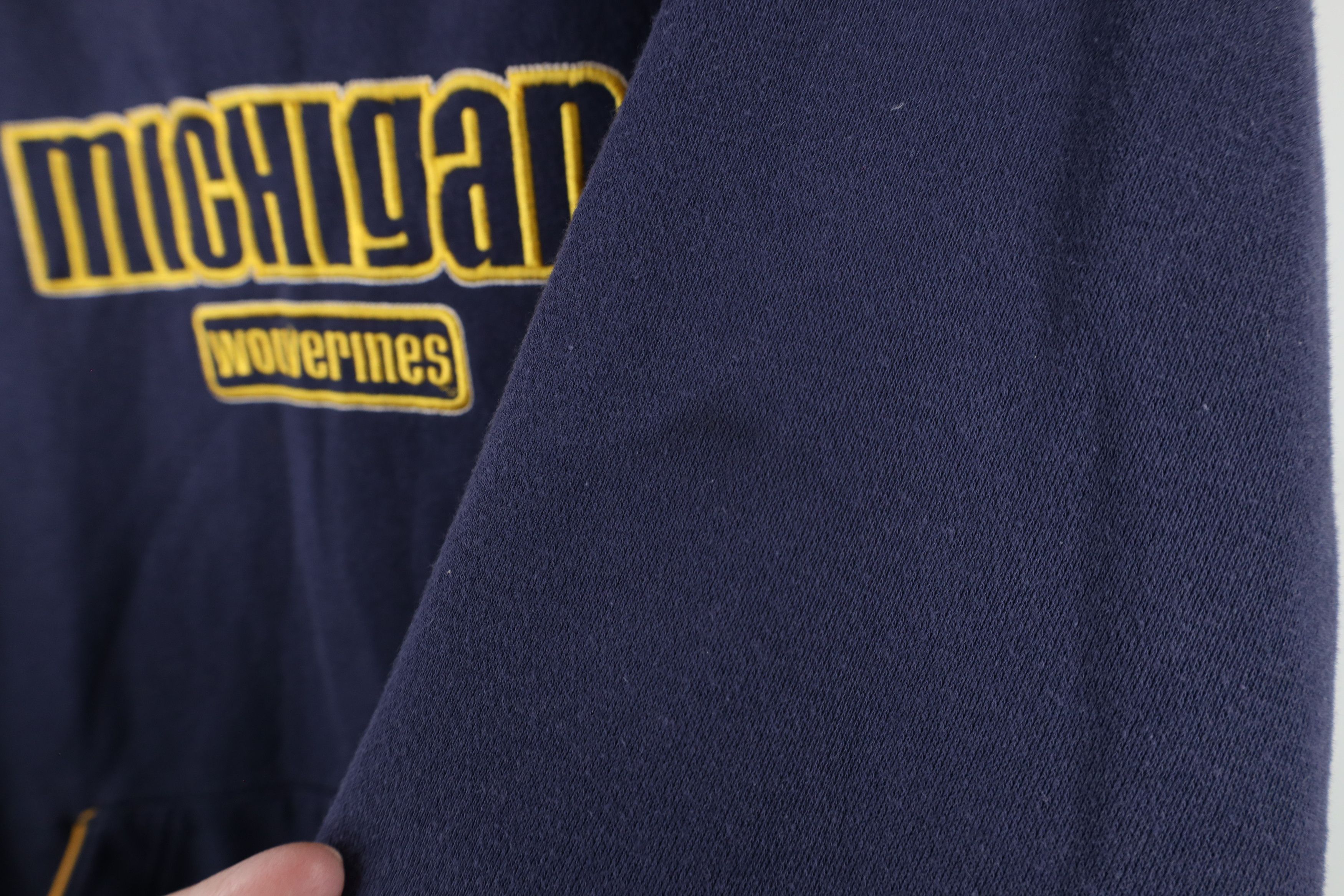 Vintage Vintage 90s Spell University of Michigan Hoodie Sweatshirt Size US M / EU 48-50 / 2 - 8 Thumbnail