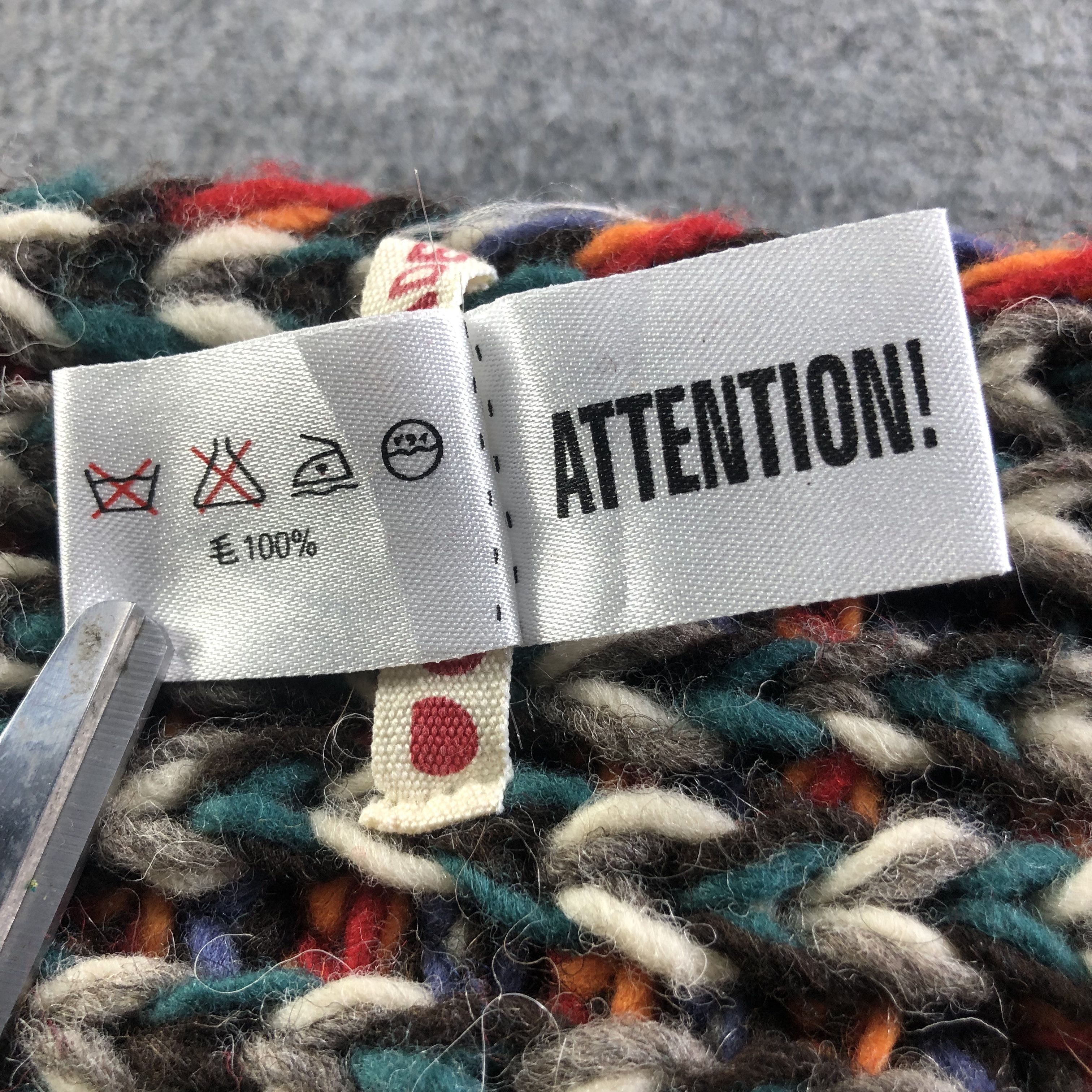 Japanese Brand Gaijin Made Knit Wool Scarf Muffler V1941 Size ONE SIZE - 7 Thumbnail