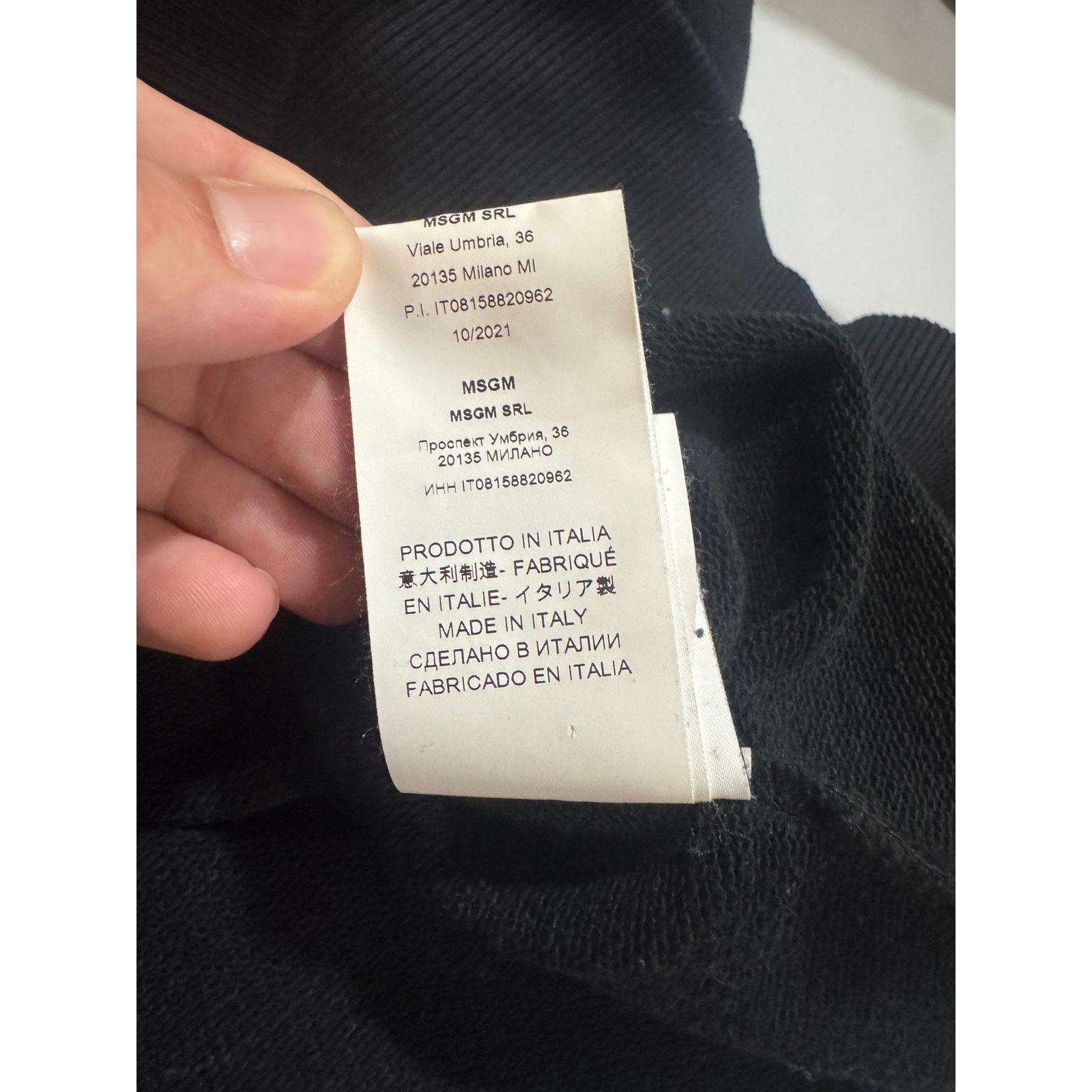 MSGM MSGM Active Milano Italy Crewneck Sweatshirt XS Black Silver Size XS / US 0-2 / IT 36-38 - 5 Thumbnail