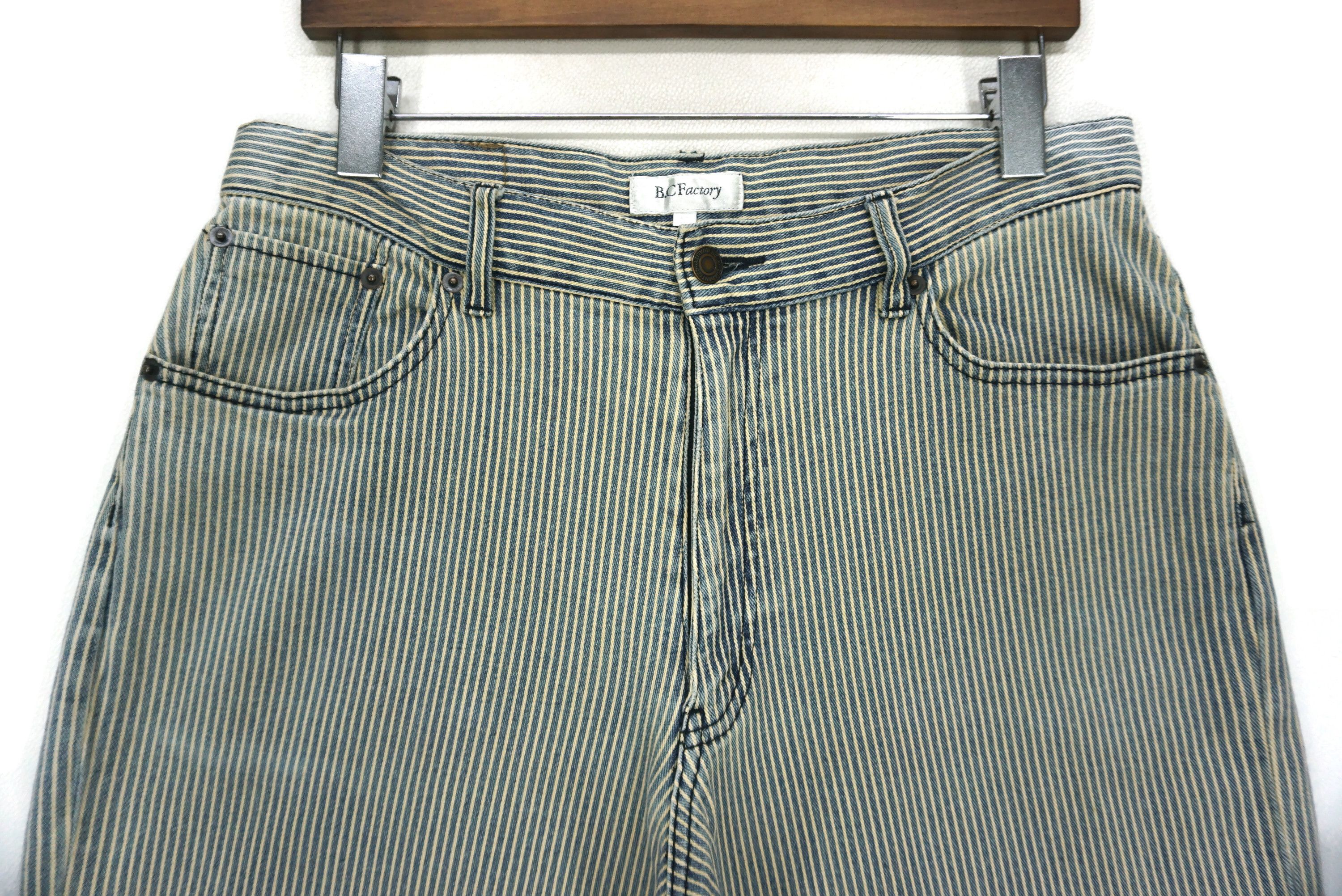 Japanese Brand BC Factory Jeans Size W33xL33 Hickory Dungarees Denim Size US 32 / EU 48 - 3 Thumbnail