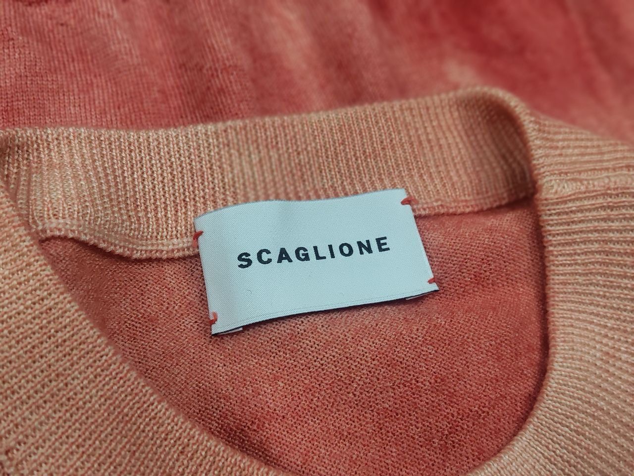 Other Scaglione Design merino x cashmere garment dyed red sweater Size M / US 6-8 / IT 42-44 - 12 Thumbnail