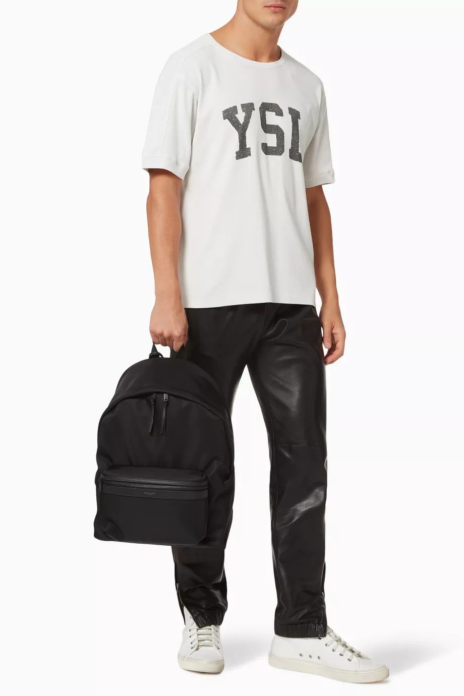 Saint Laurent Paris o1b1hav110125 Vintage T-Shirt in White Size US S / EU 44-46 / 1 - 2 Thumbnail