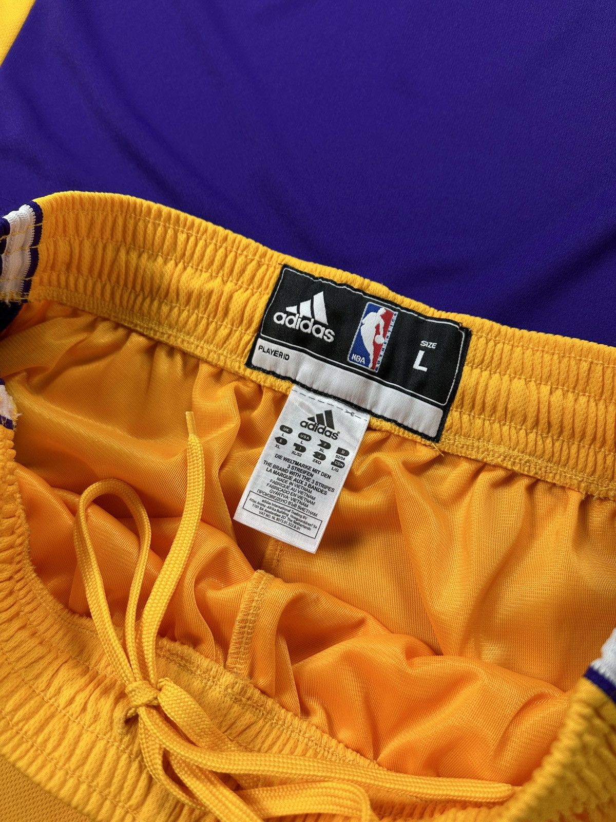 Adidas × NBA #16 Gasol L.A. Lakers Adidas Jerseys + Shorts Set Vintage Size US L / EU 52-54 / 3 - 6 Thumbnail