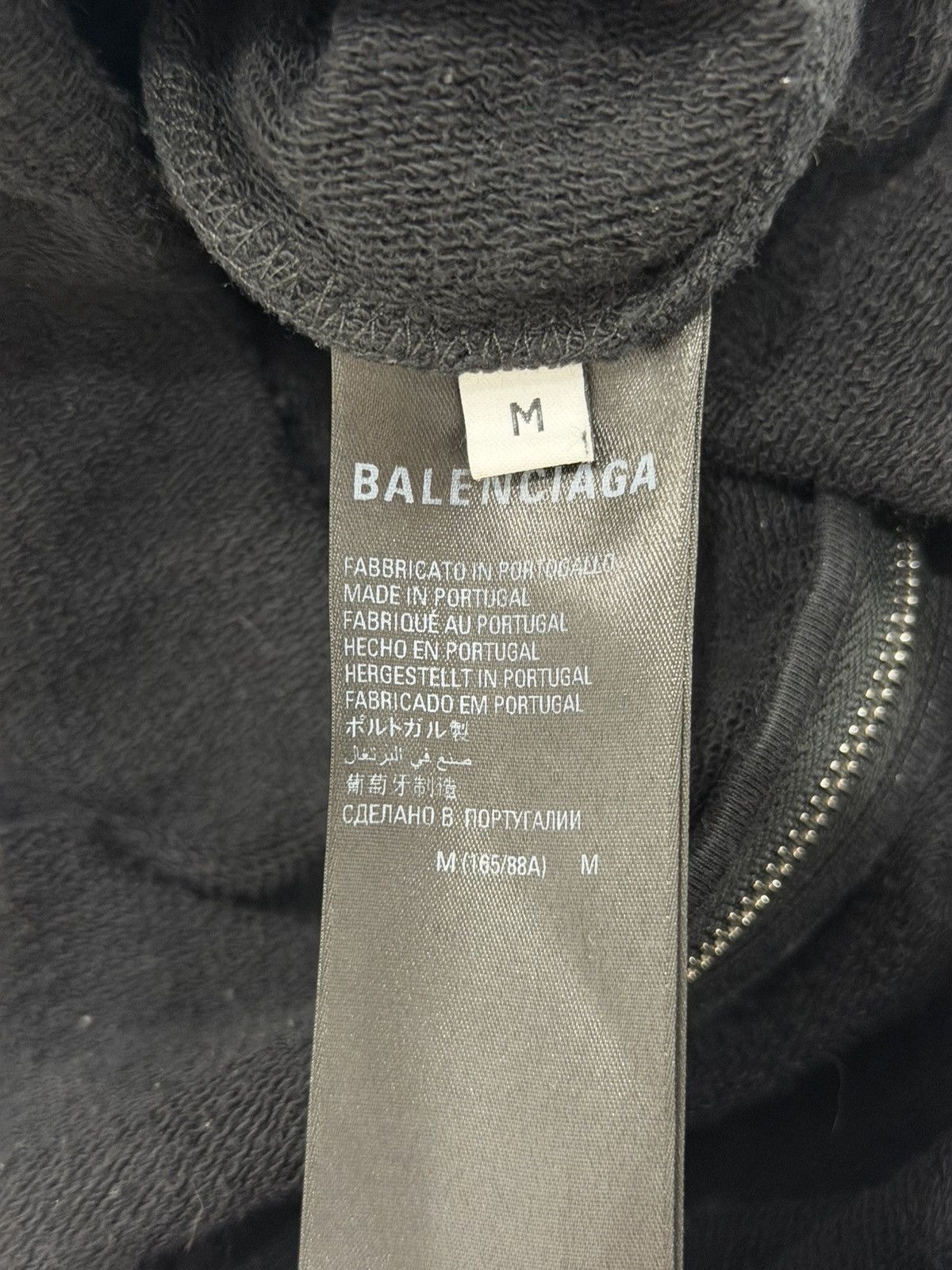 Balenciaga *RARE* Balenciaga AW22 Size Sticker Zip Hoodie Size US M / EU 48-50 / 2 - 6 Thumbnail