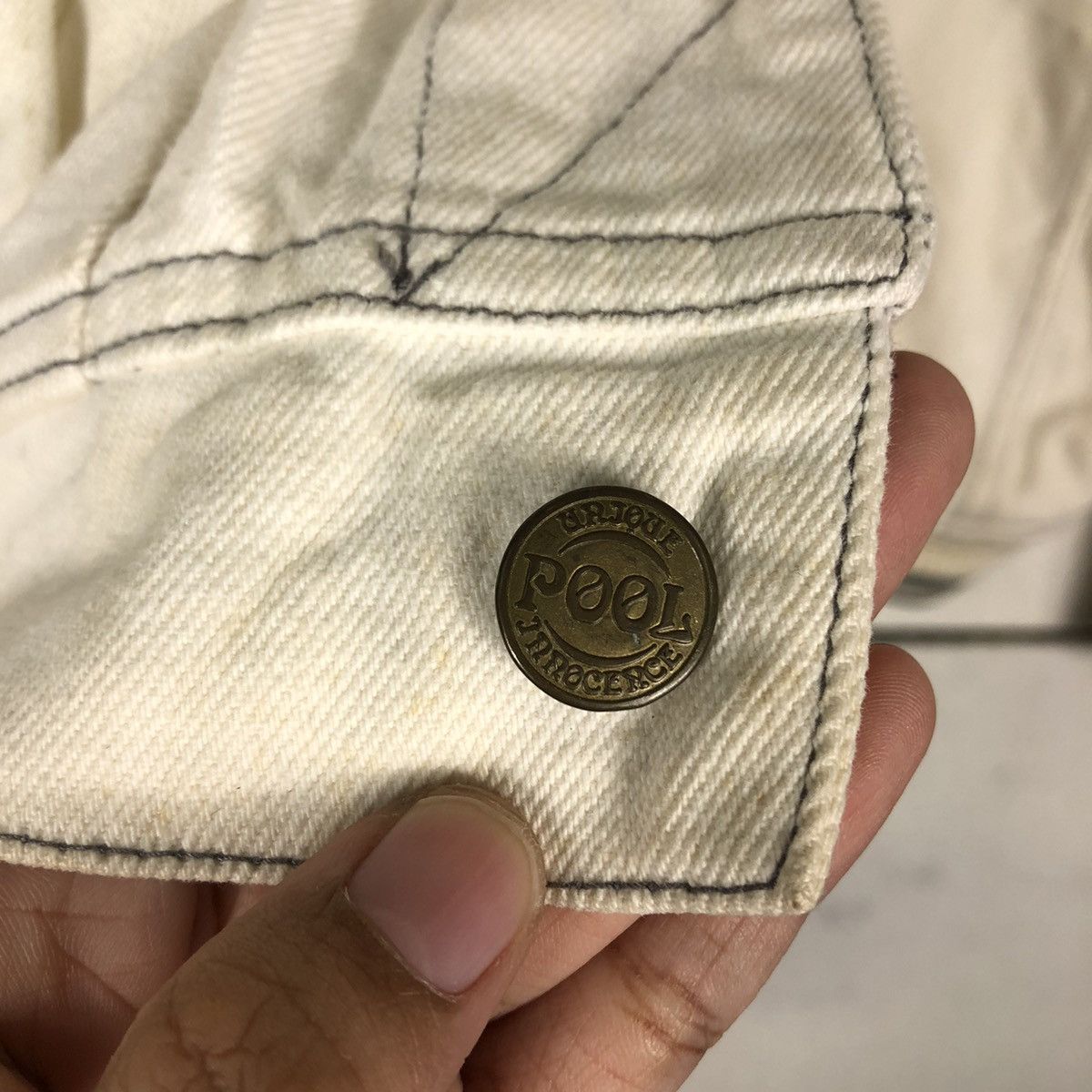 Japanese Brand 🔥Vintage Denim Bomber Jacket Big Logo Japan Issey Miyake Size US M / EU 48-50 / 2 - 16 Thumbnail