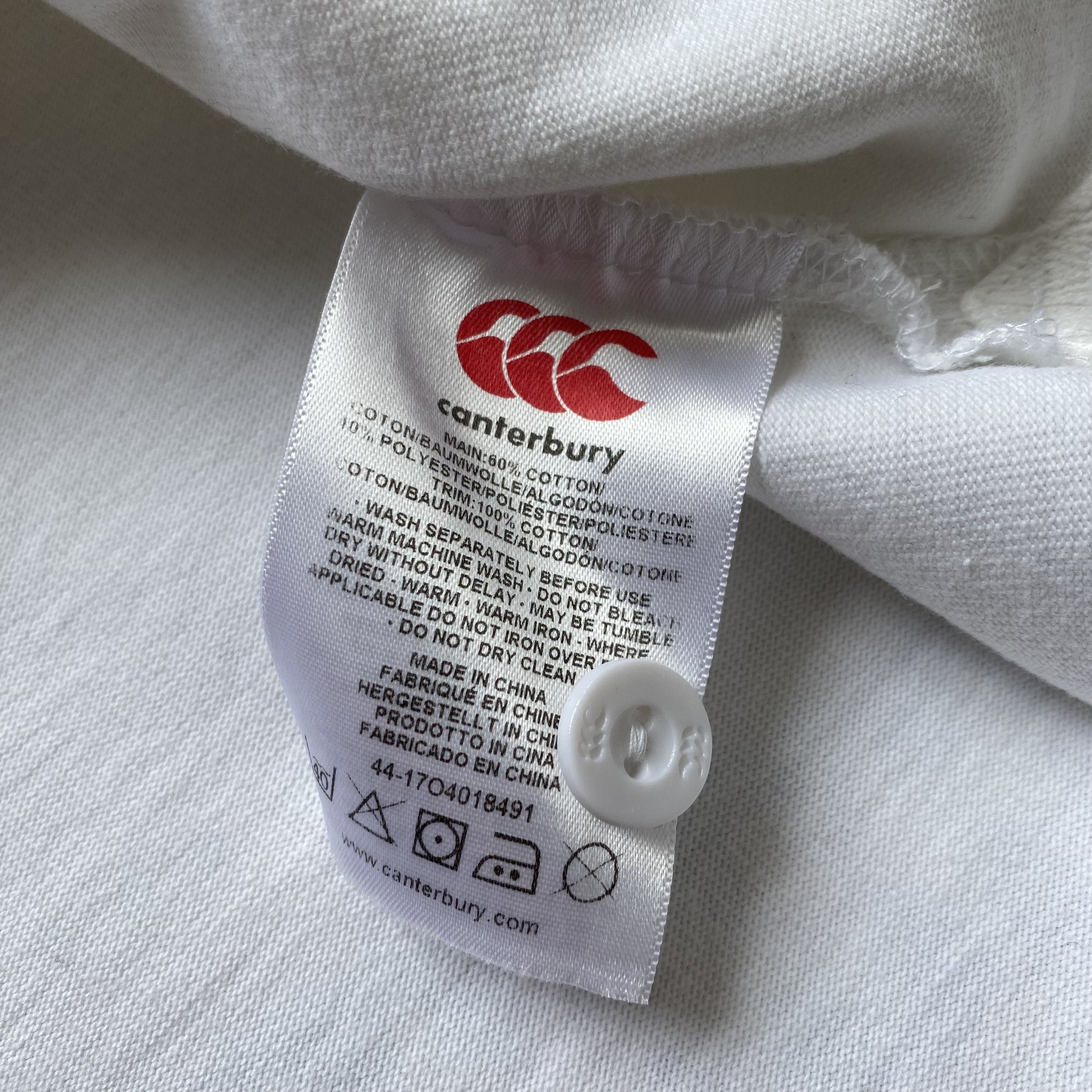 Cotton Traders 🏈 Drill England Rugby jersey Polo tee Canterbury Blockore Size US L / EU 52-54 / 3 - 8 Thumbnail