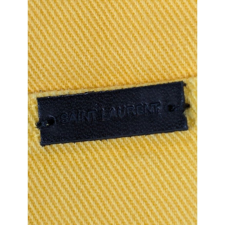 Saint Laurent Paris o1rshd1 Denim Short in Yellow Size US 34 / EU 50 - 15 Thumbnail