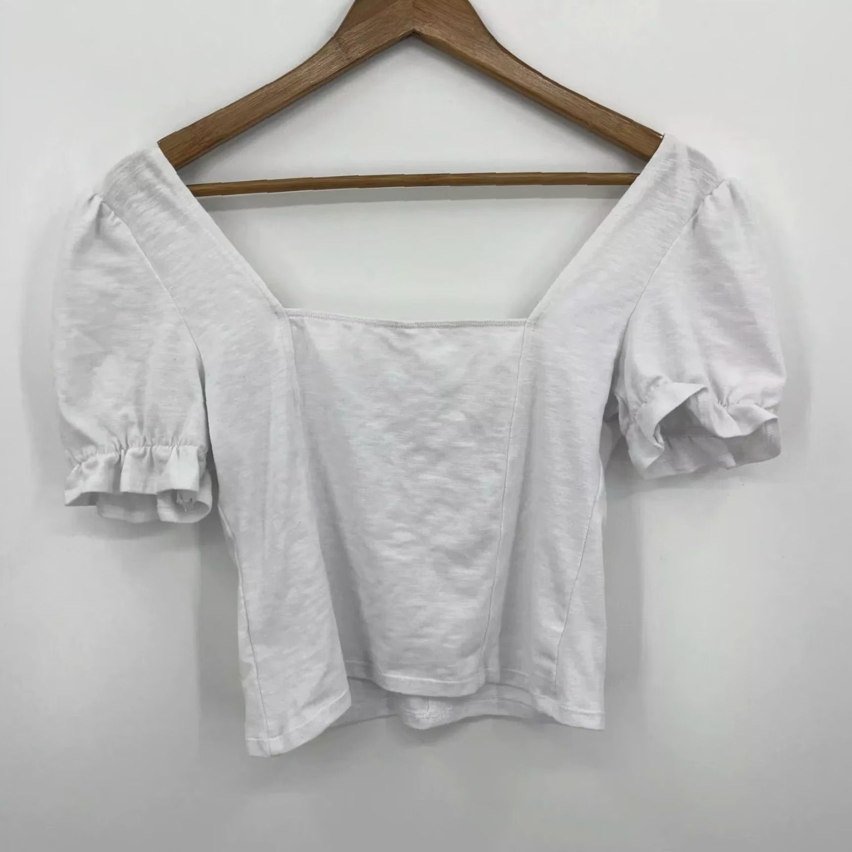 Vintage Kingston Blouse Shirt Women S Gray Square Neck Bow Puffy Sleeve 70s 80s 90s Casual Womens Size S / US 4 / IT 40 - 6 Thumbnail