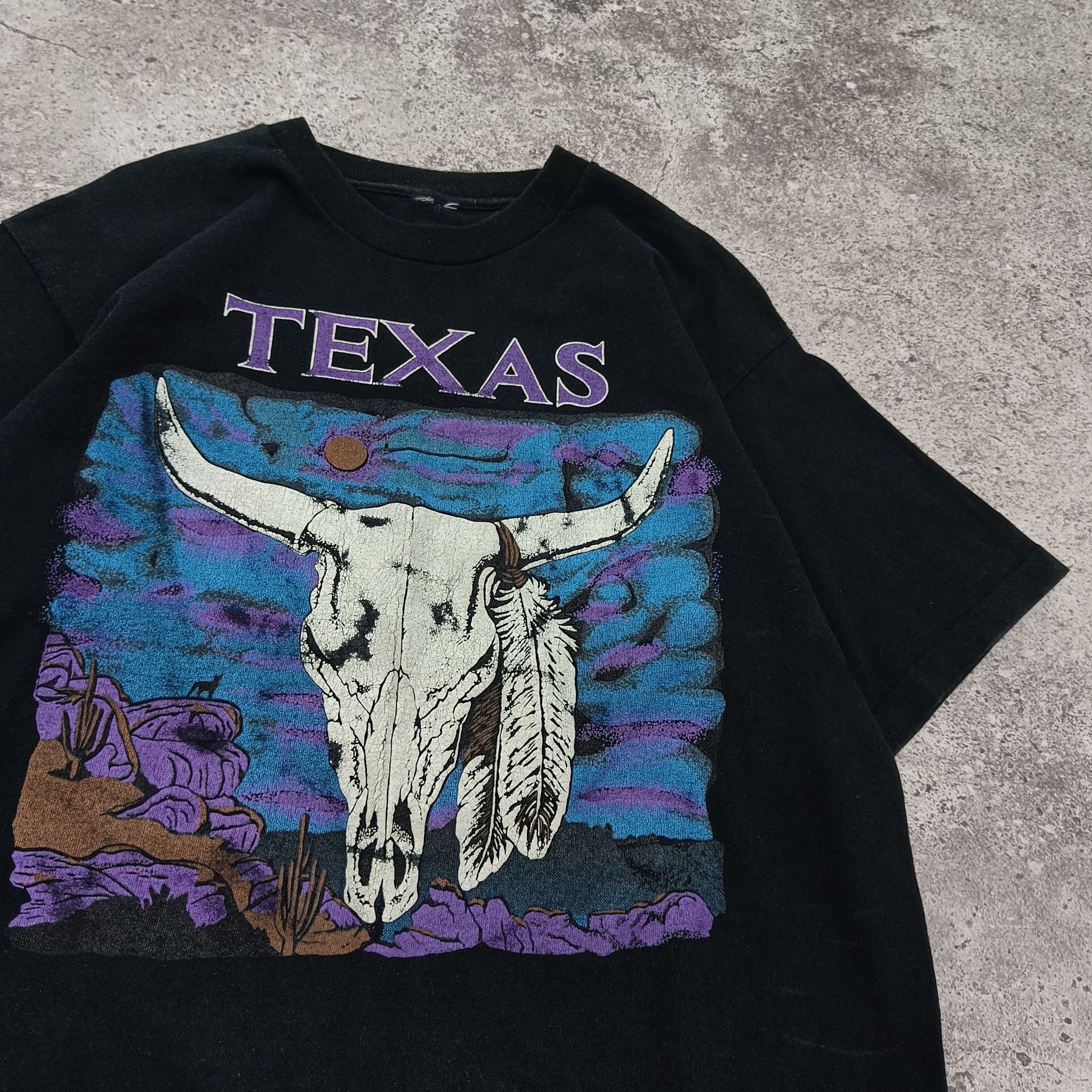 Japanese Brand × Vintage CRAZY 90s Texas LongHorns Vintage Tee Size US L / EU 52-54 / 3 - 2 Thumbnail