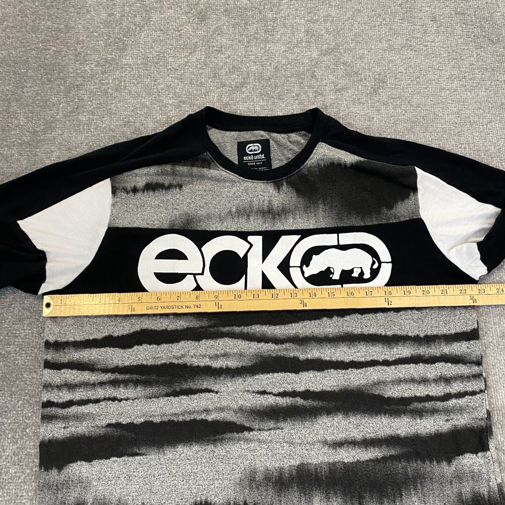Ecko Unltd. VINTAGE ECKO UNLTD Shirt Mens L Gray Black Logo Graphic T Spellout Skater Grunge Y2K Size US L / EU 52-54 / 3 - 7 Thumbnail