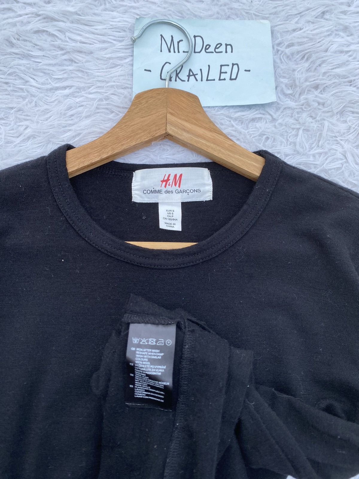 Comme des Garcons × H&M Rare H&M x Comme Des Gracons Wool Longsleeve Tshirt Size US S / EU 44-46 / 1 - 15 Thumbnail