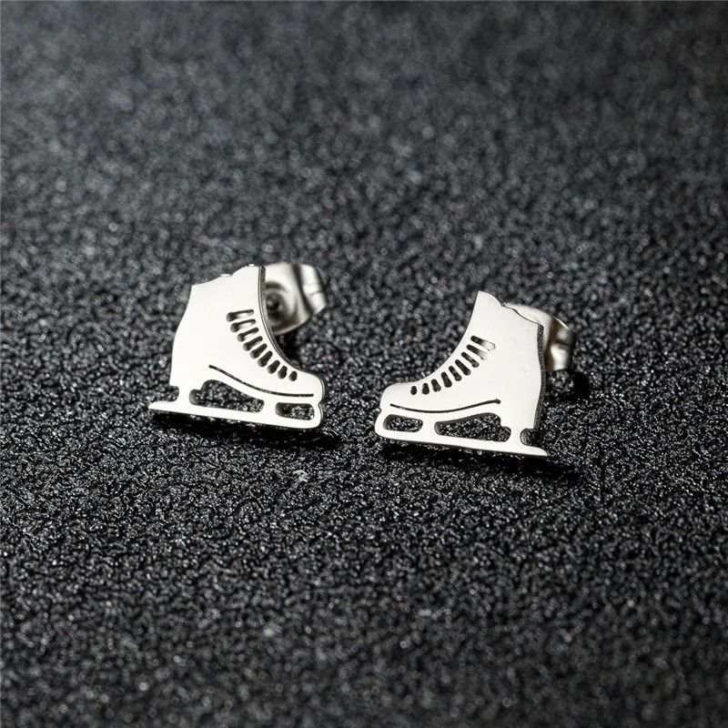 Jewelry Roller Skate Mini Stud Earrings Charm Earring Gift Size ONE SIZE - 1 Thumbnail