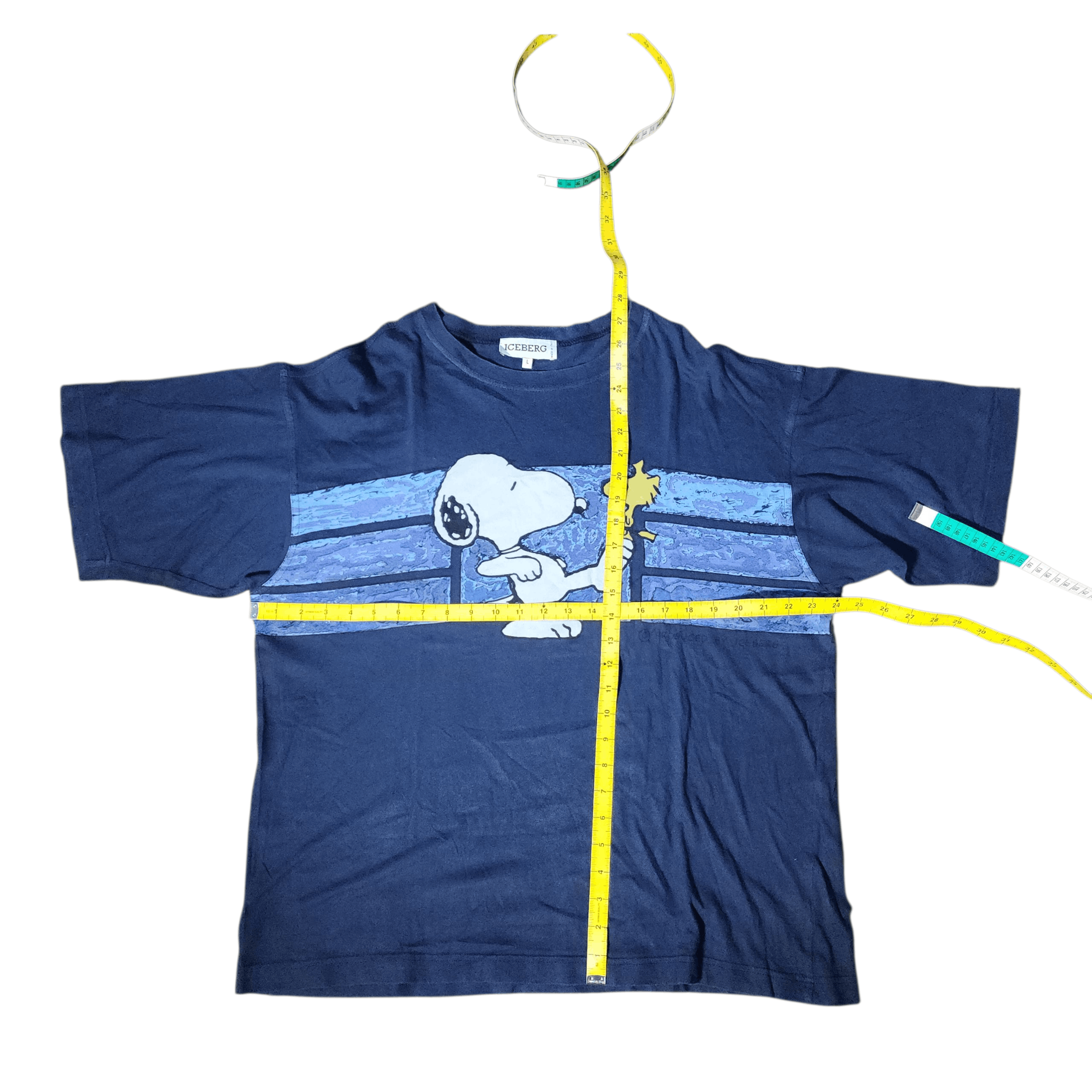 Iceberg Vintage 90s Iceberg x Snoopy Woodstock shirts made in Italy Size US L / EU 52-54 / 3 - 6 Thumbnail
