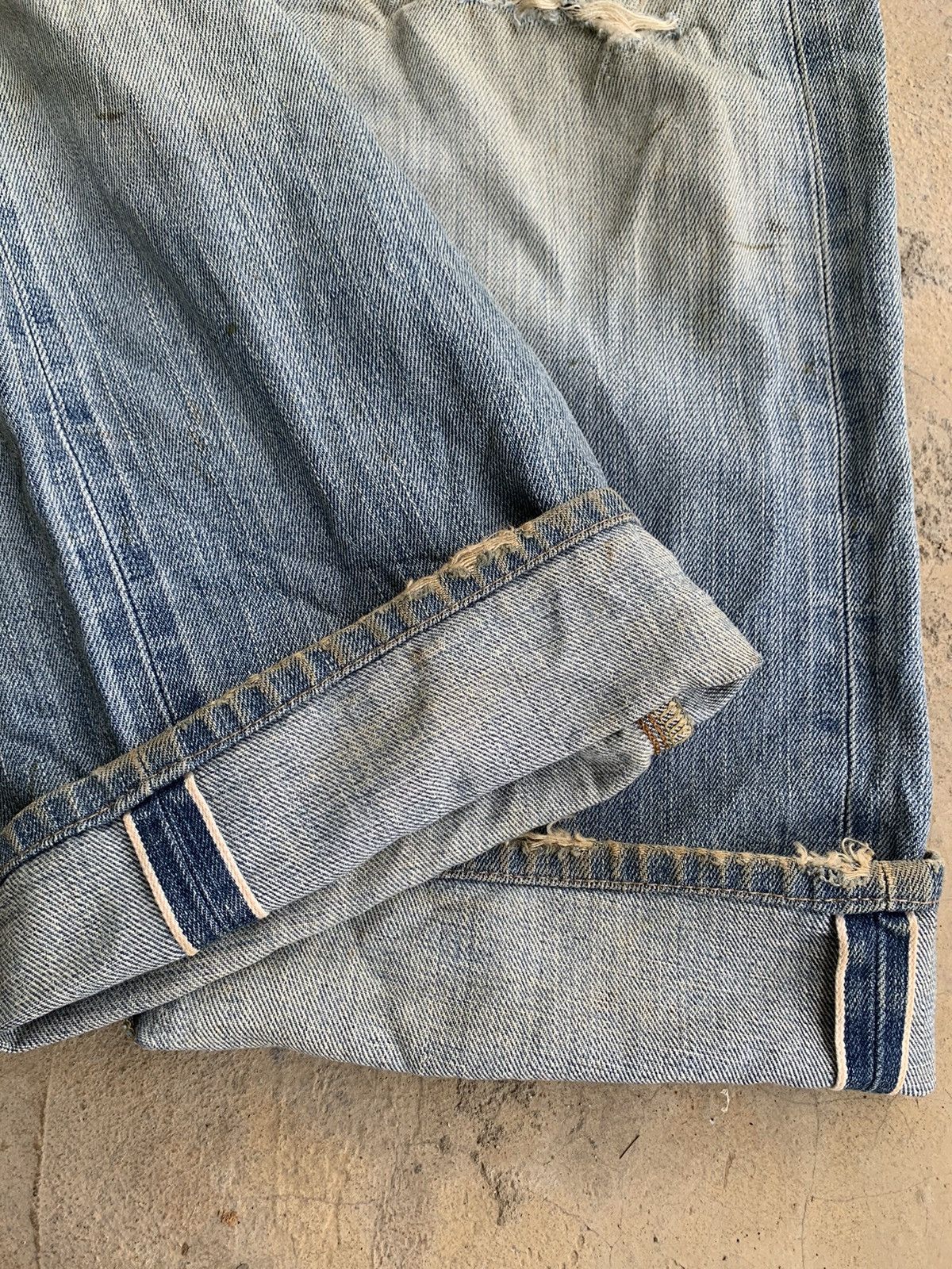 Edwin × Vintage Vintage Edwin 505 Selvedge Japanese Distressed Denim Size US 32 / EU 48 - 5 Thumbnail