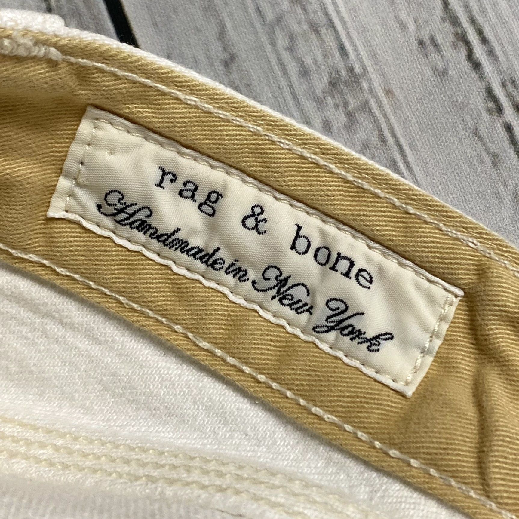 Rag & Bone WOMENS rag & bone MADE IN NY USA WHITE BUTTON FLY STRAIGHT LEG DENIM JEANS SZ 30 Jeans Size 30" / US 8 / IT 44 - 7 Thumbnail
