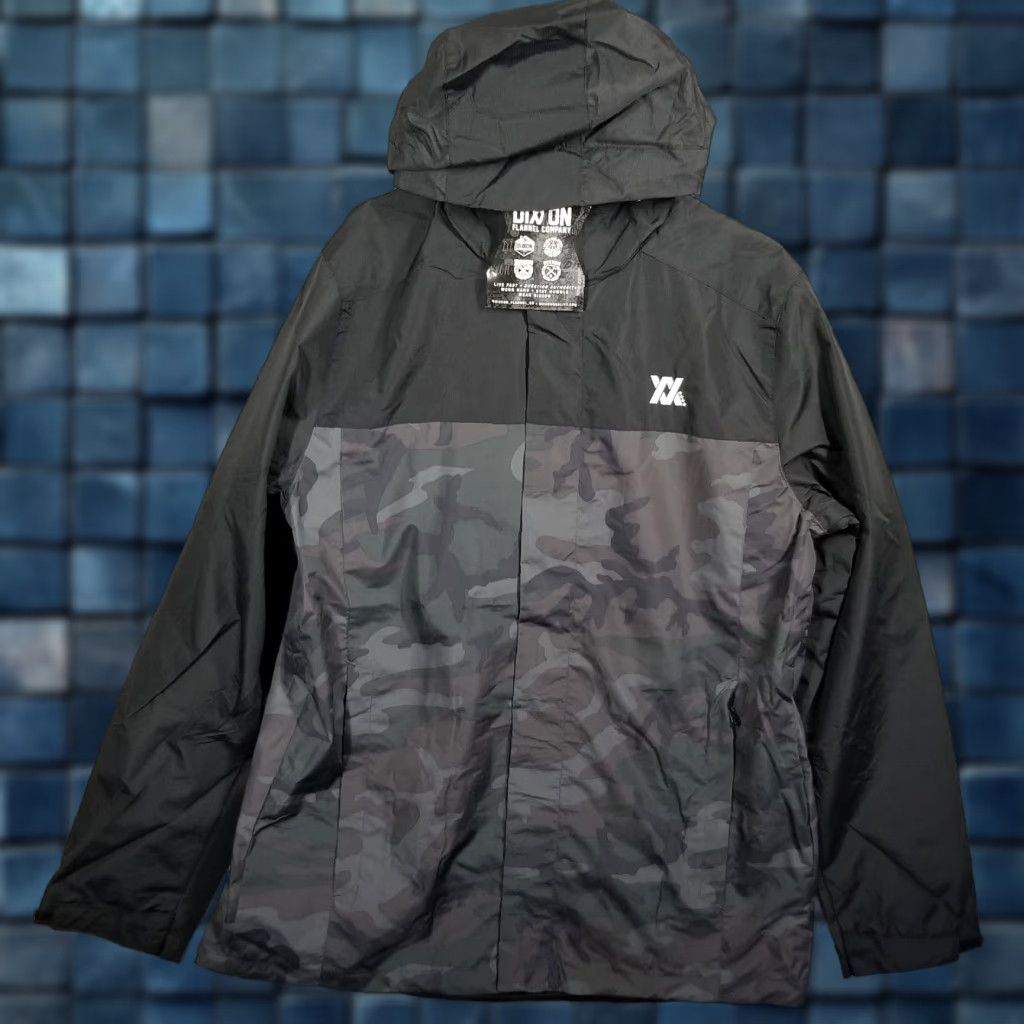 Dixxon Flannel Co Windbreaker Jacket Camo Large NEW