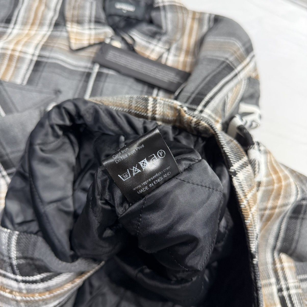 Represent Clo. Represent Quilted Flannel Shirt Grey Check Size US M / EU 48-50 / 2 - 5 Thumbnail