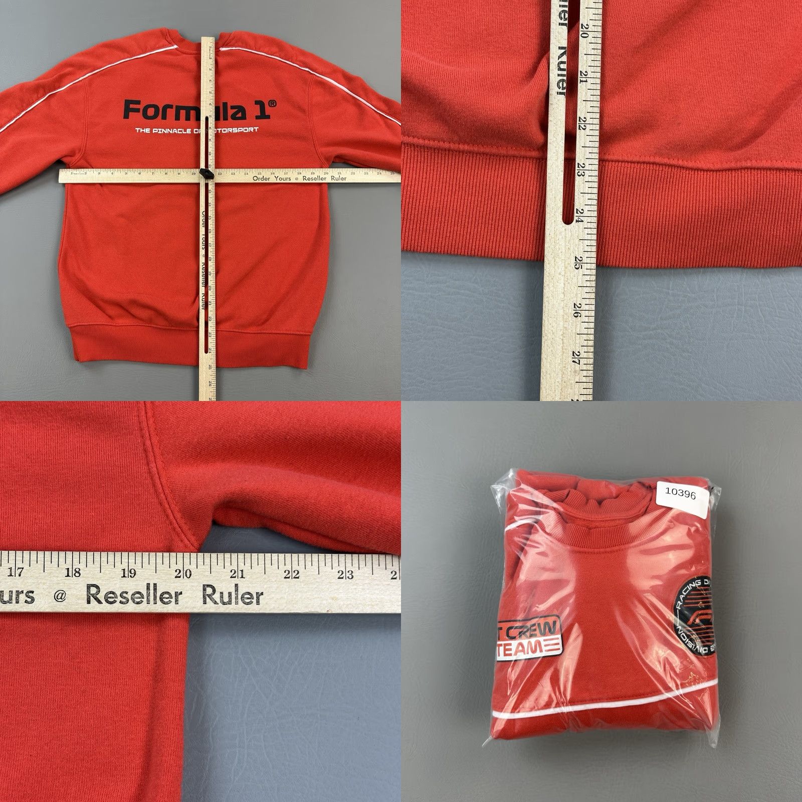 Vintage Formula 1 Sweatshirt Mens Small Red Embroidered Pit Crew Team F1 Size US S / EU 44-46 / 1 - 8 Thumbnail