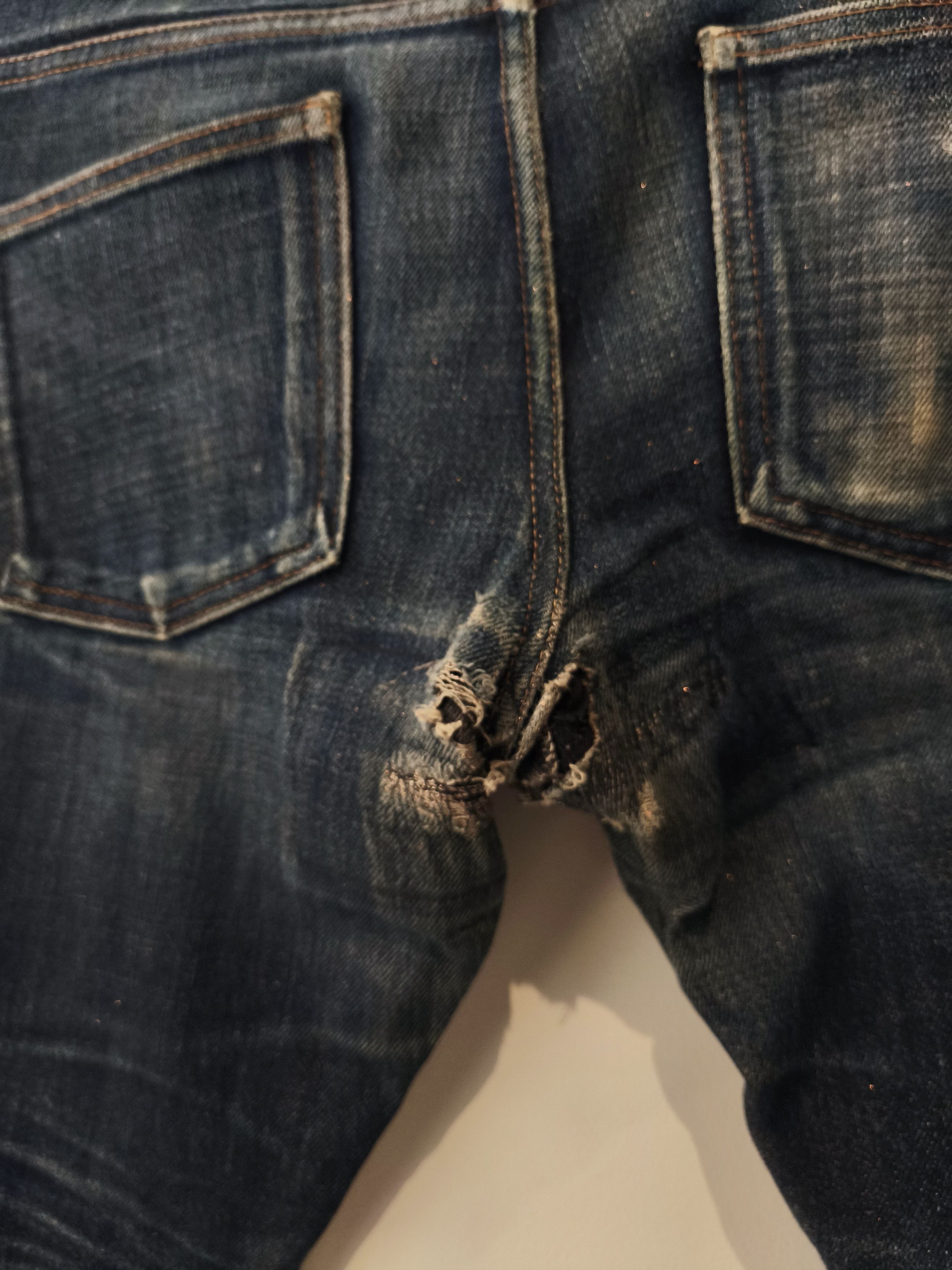 Naked & Famous Butler Naked & Famous Slim Dry Demin Fades Jean Selvedge Size US 33 - 6 Thumbnail